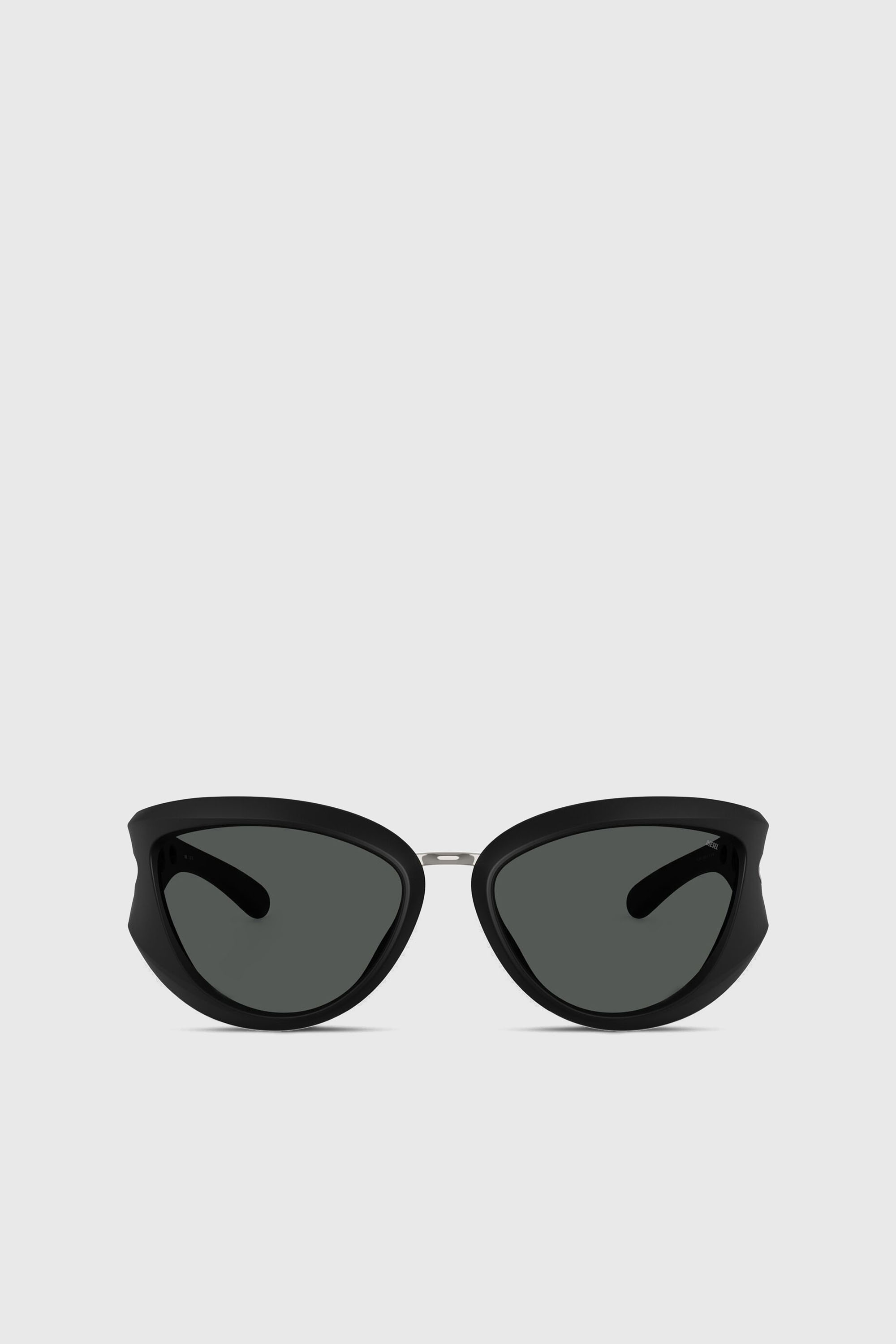 Diesel - 0DL3007U, Unisex's Cat-eye style sunglasses in ブラック - 1