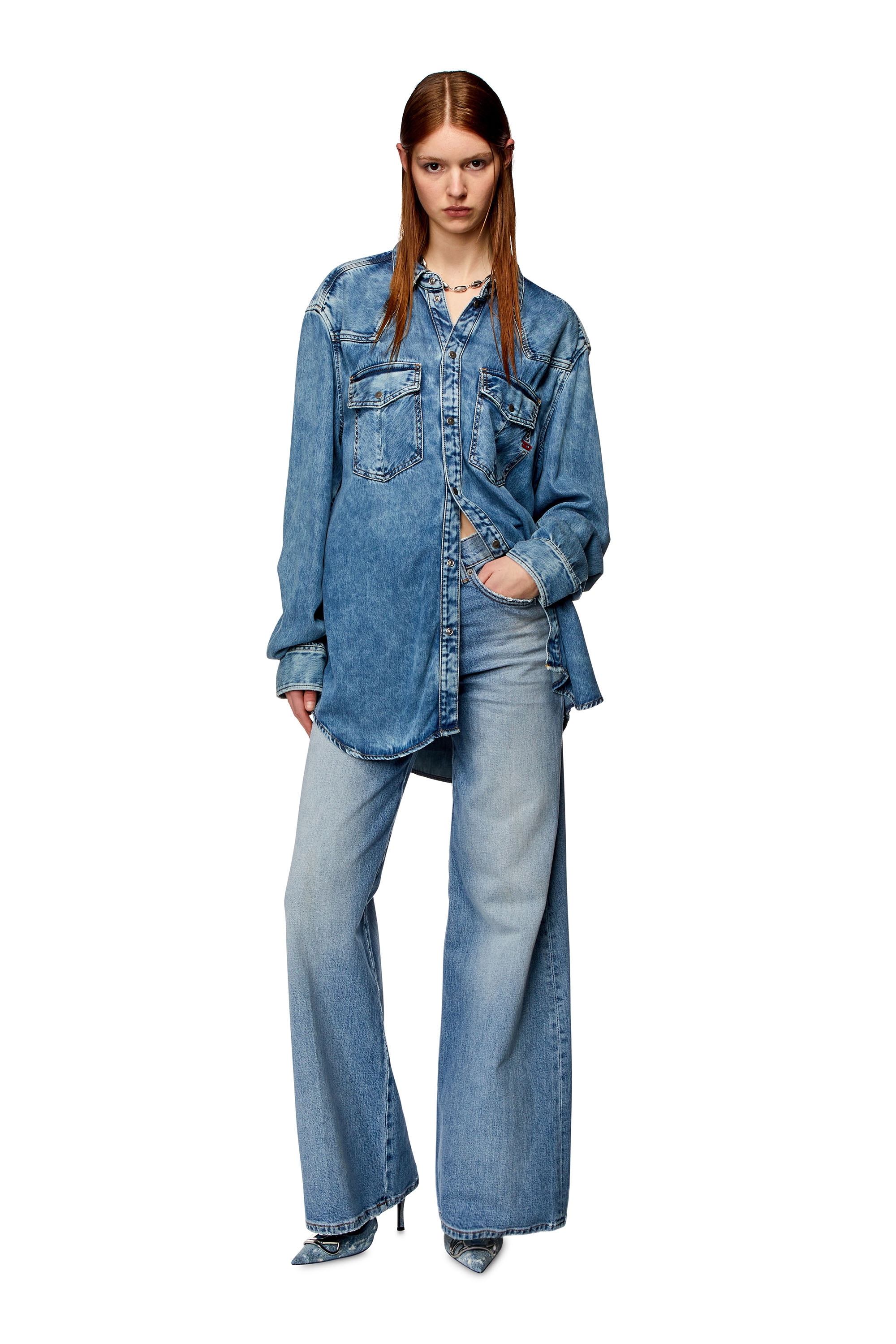 Diesel - Bootcut and Flare Jeans 1978 D-Akemi 0DQAD, ライトブルー - Image 4