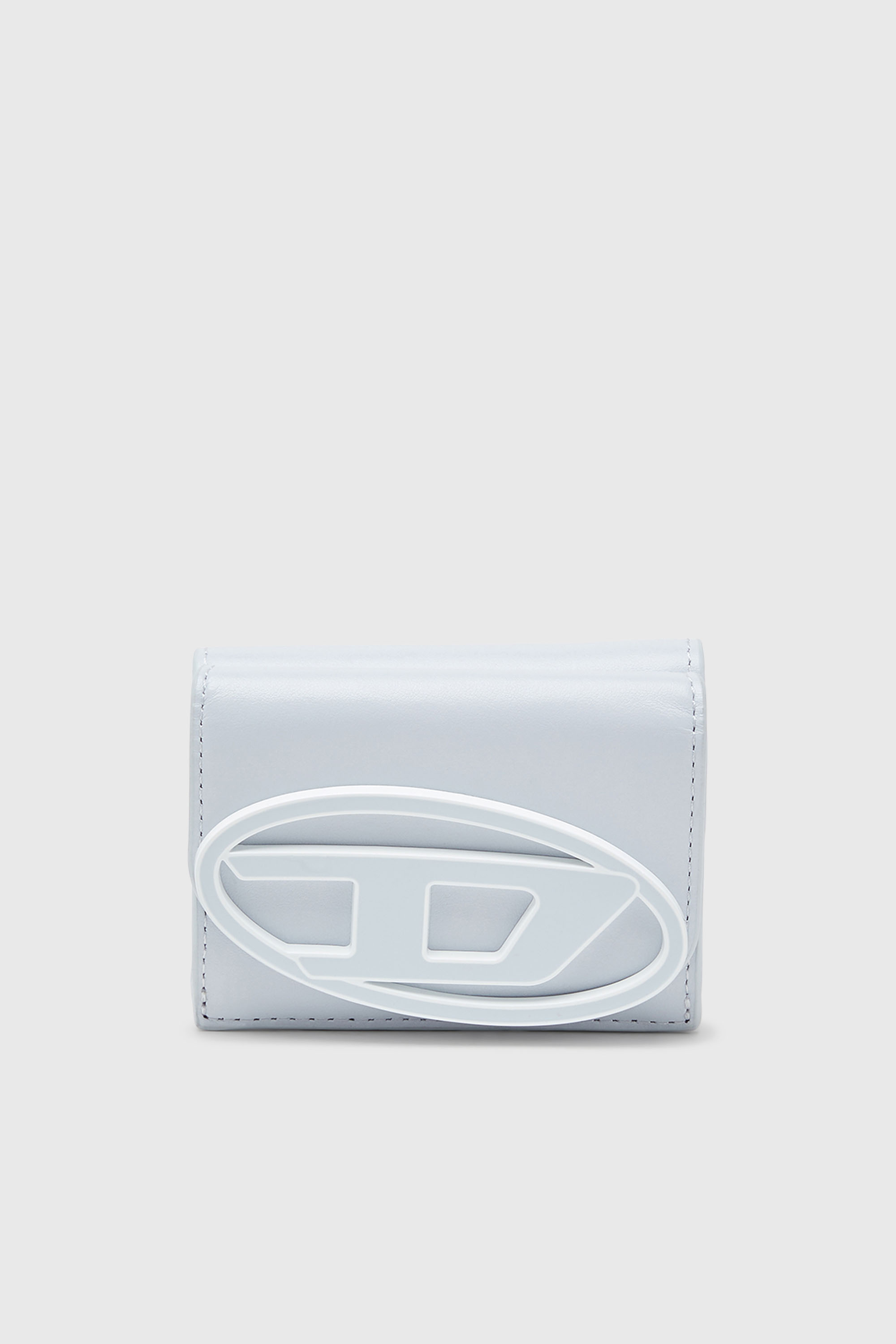 Diesel - 1DR TRI FOLD COIN XS II, Female's Tri-fold wallet in pastel leather in ライトブルー - 1