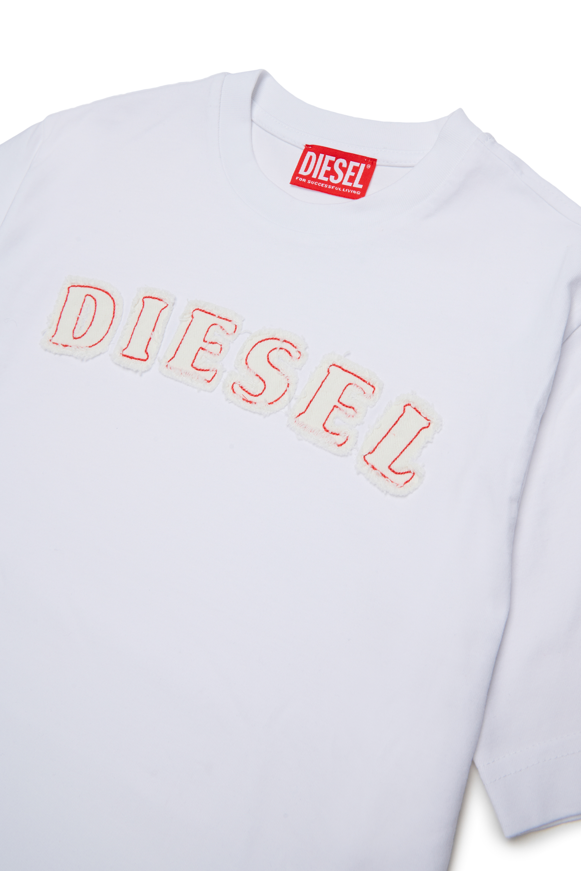 Diesel - TJEANS OVER, Male's Tシャツ in ホワイト - 3