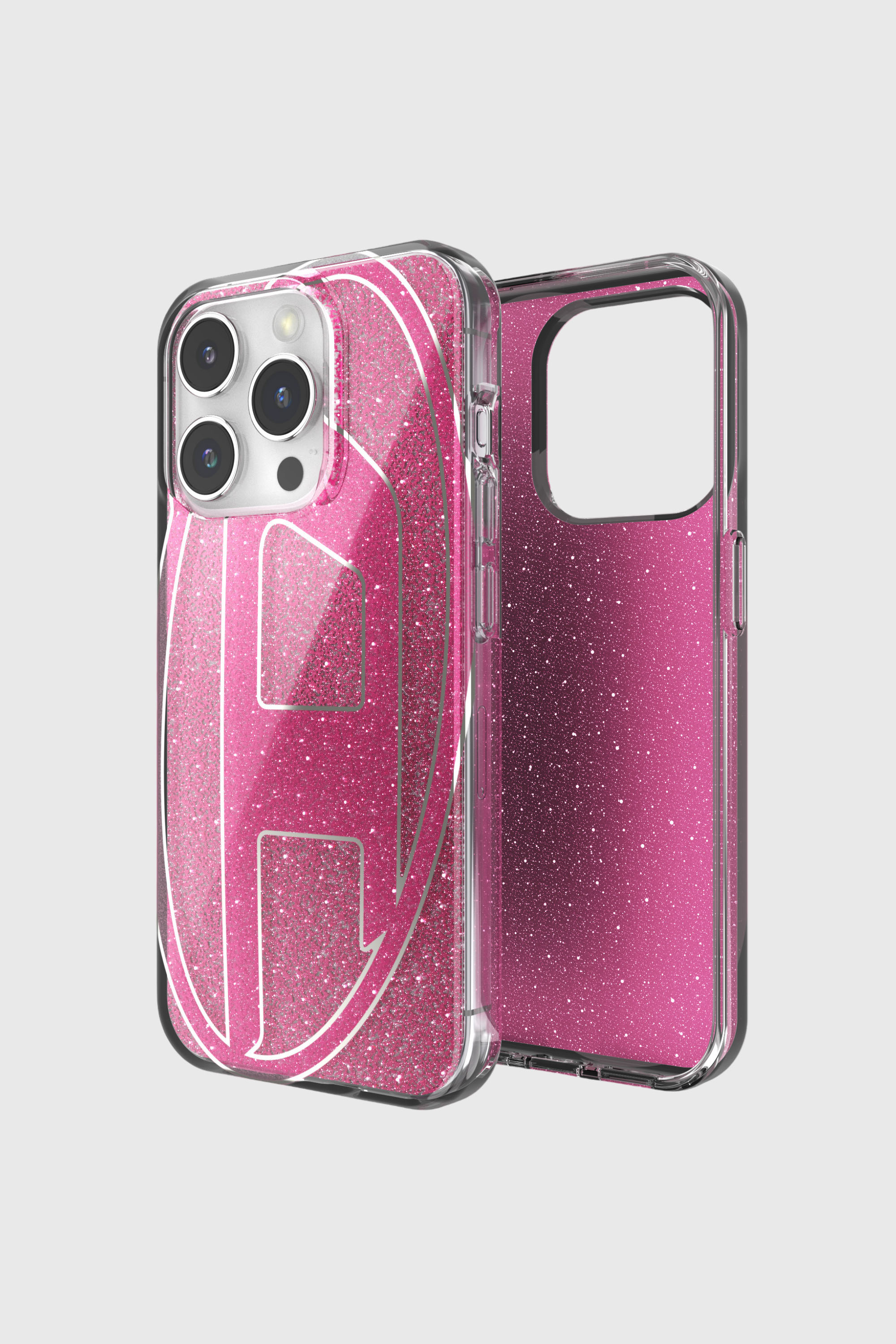 Diesel - 60036 AOP CASE, Unisex's iPhone 15 Pro in ピンク / ホワイト - 1