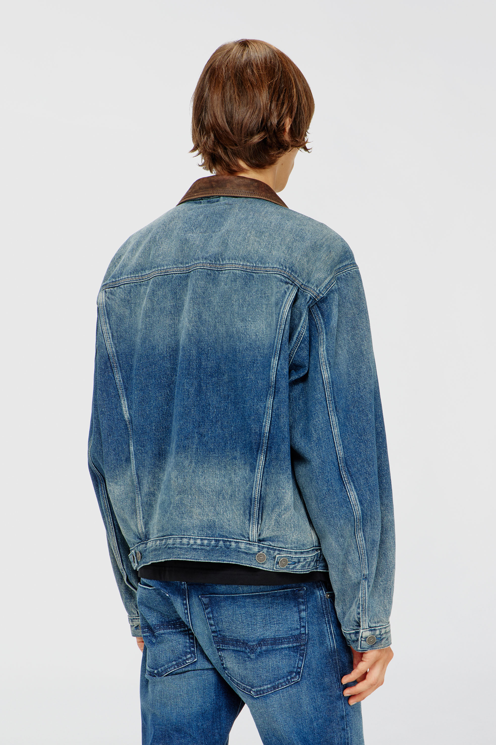 Diesel - D-DENVER-S1, Unisex's デニムジャケット in ブルー - 5