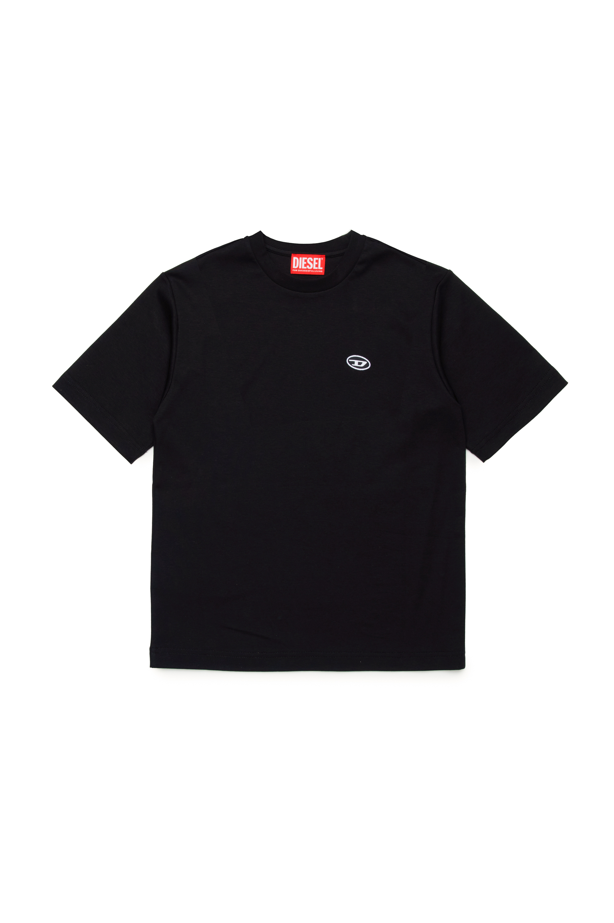 Diesel - TJUSTDOVALPJ OVER, Male's T-shirt in organic cotton in ブラック - 1