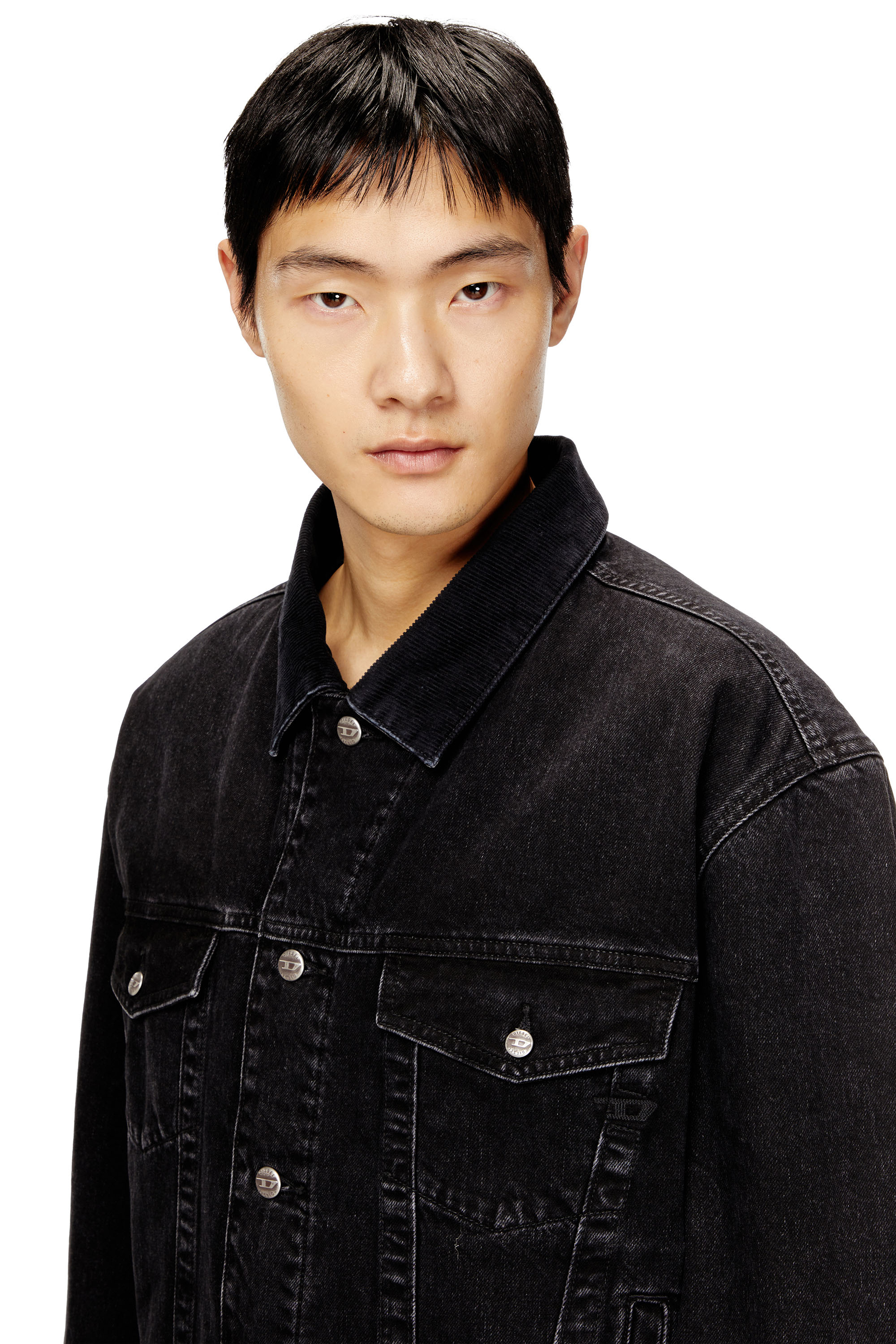 Diesel - D-RANGER-T, Unisex's デニムジャケット in ブラック - 4