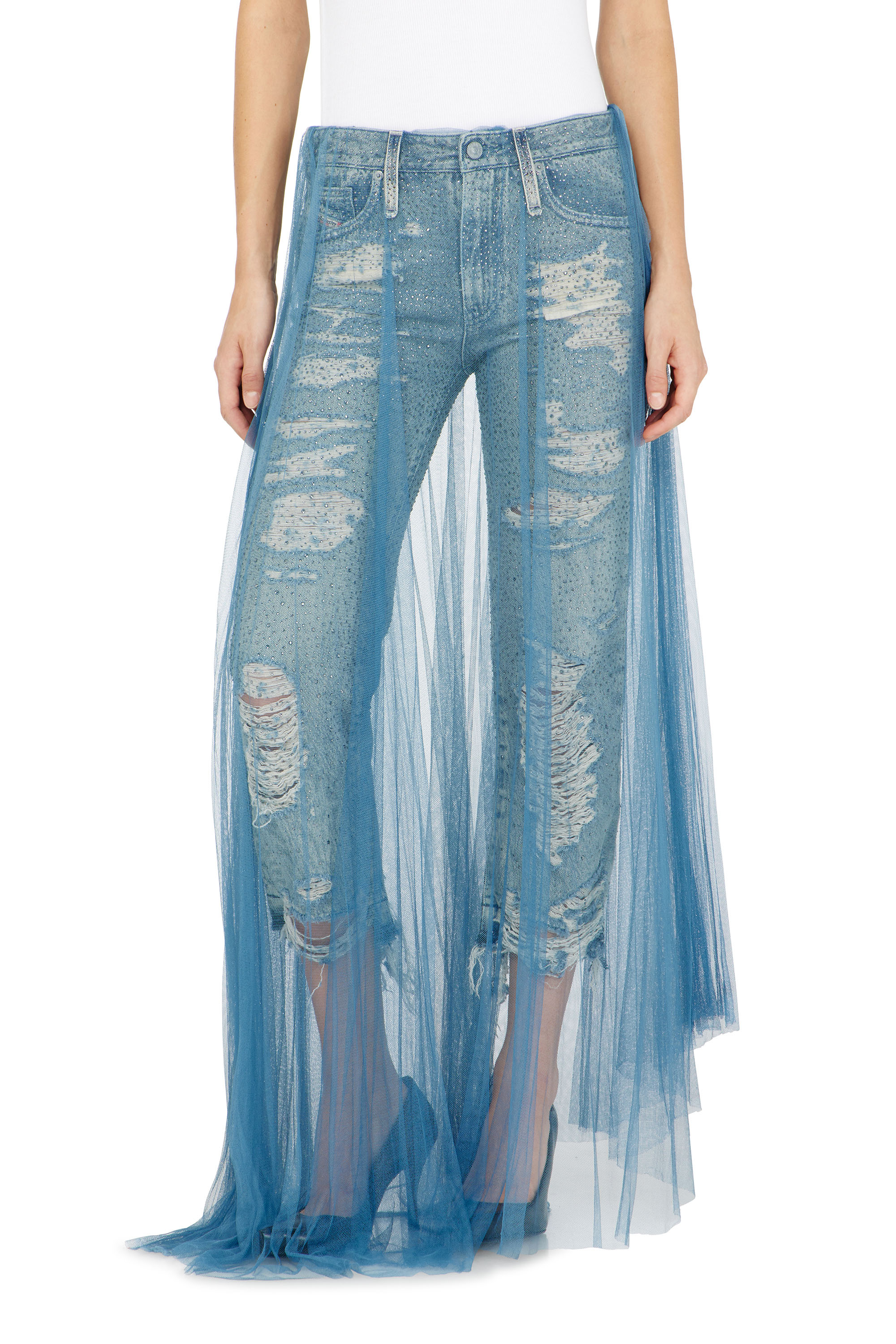 Diesel - Female's Regular Jeans D-Aisi 0DBER, ミディアムブルー - 4