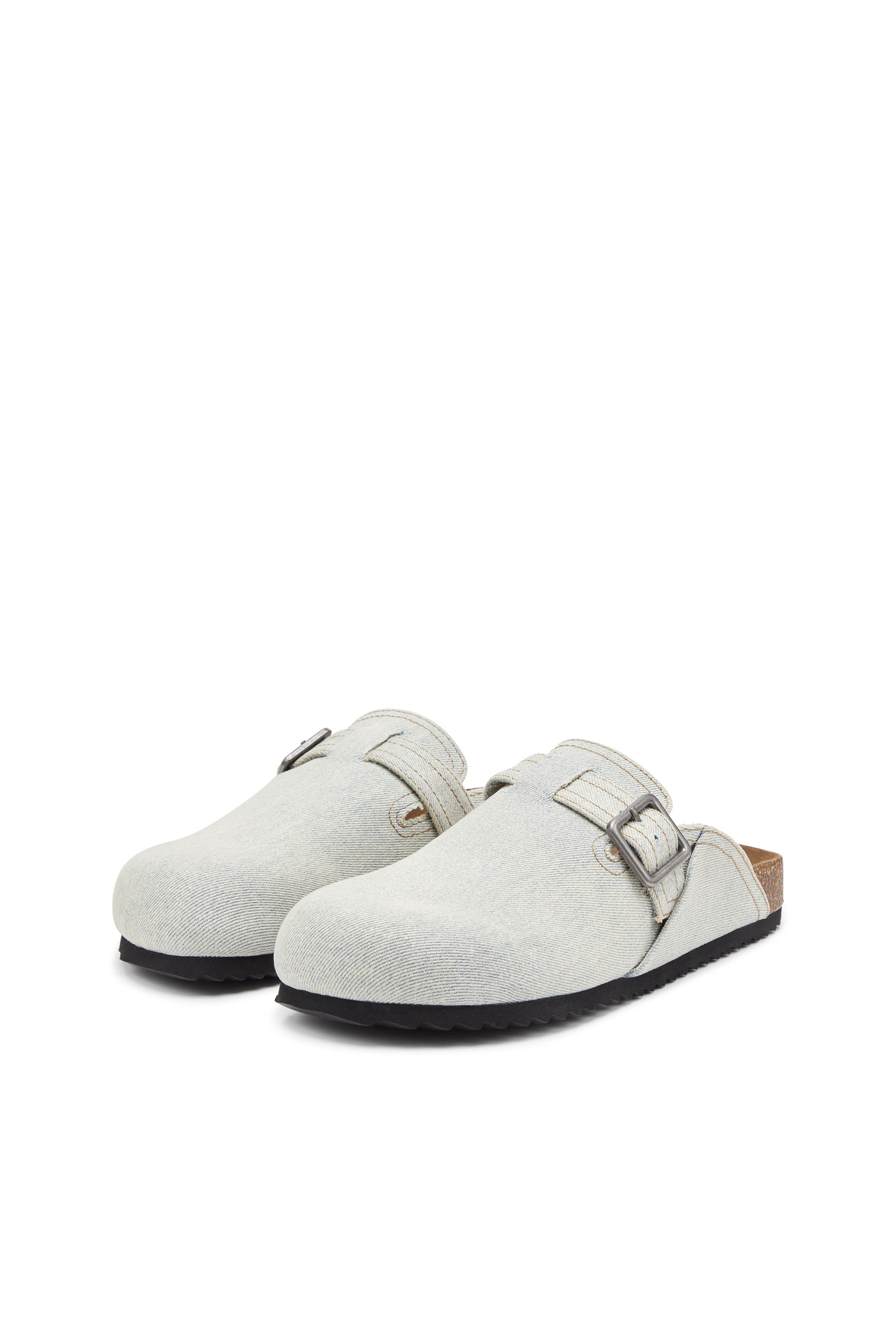 Diesel - D-WOODSTOCK X, Male's D-Woodstock-Mules in faded denim in ライトブルー - 9