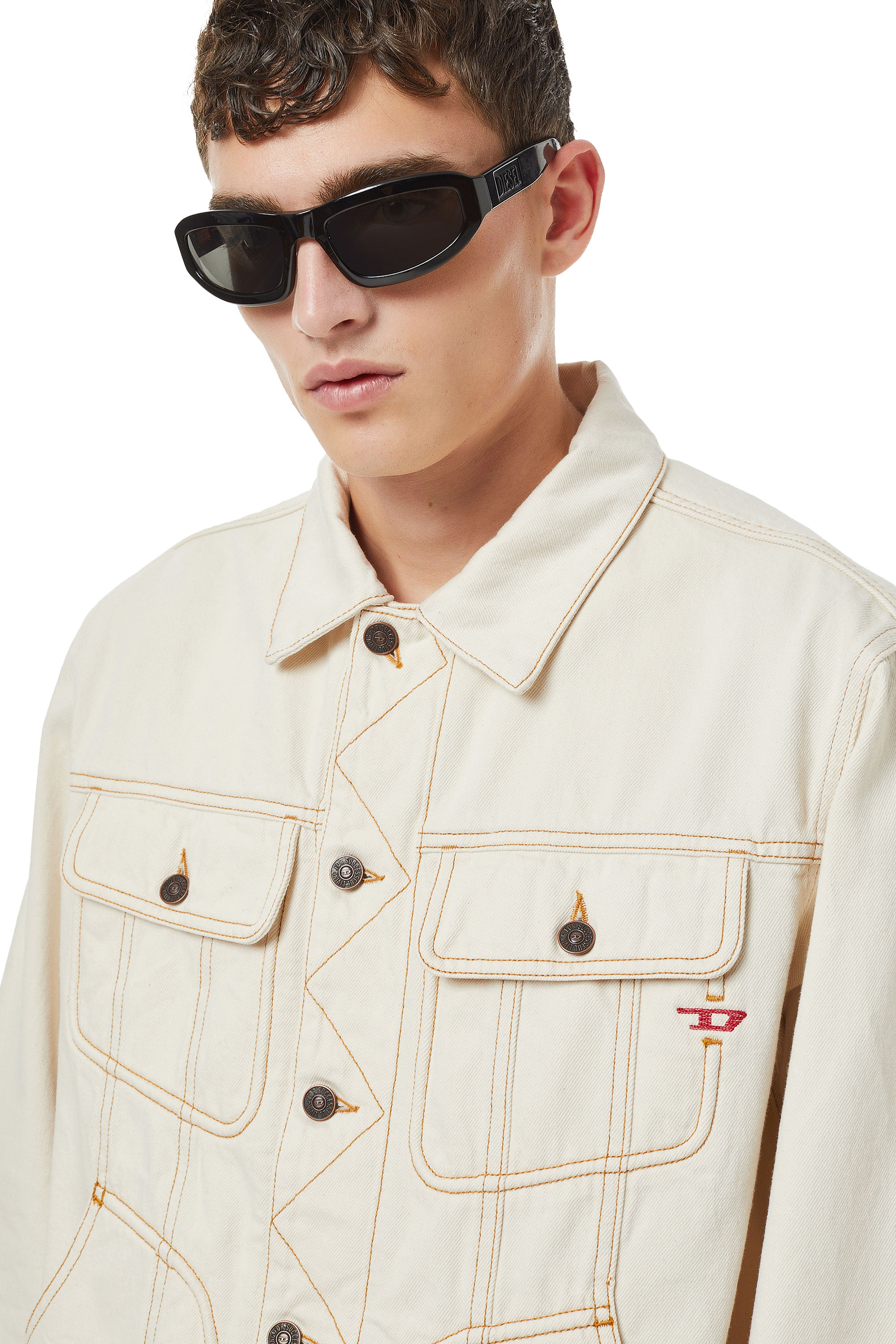 D-RILEY TRUCKER JACKET, 