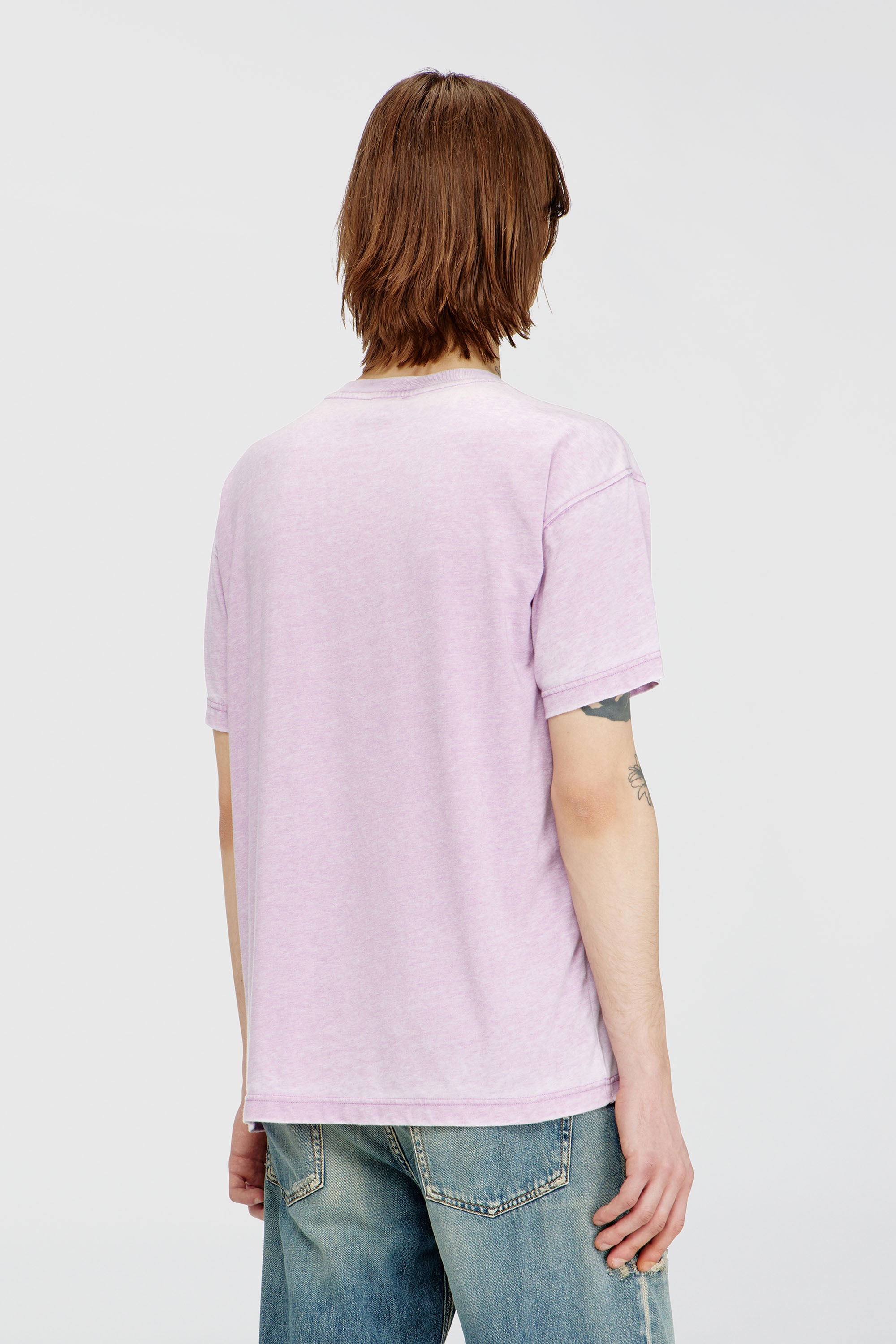 Diesel - T-NORM-AA8, Male's Tシャツ in ライラック - 4