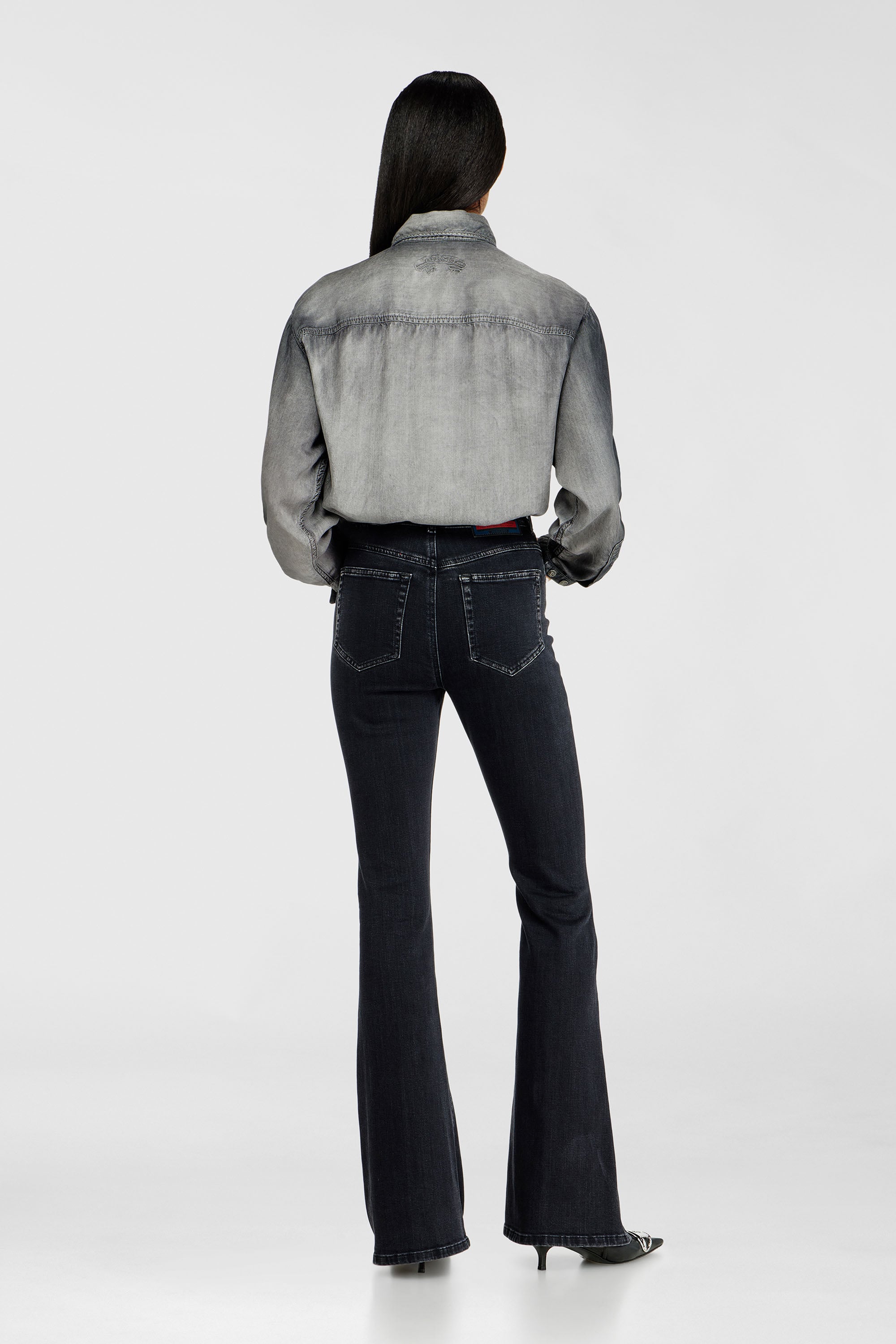 Diesel - Female's Bootcut Jeans 1973 D-Partt 09P75, ブラック/ダークグレー - 3
