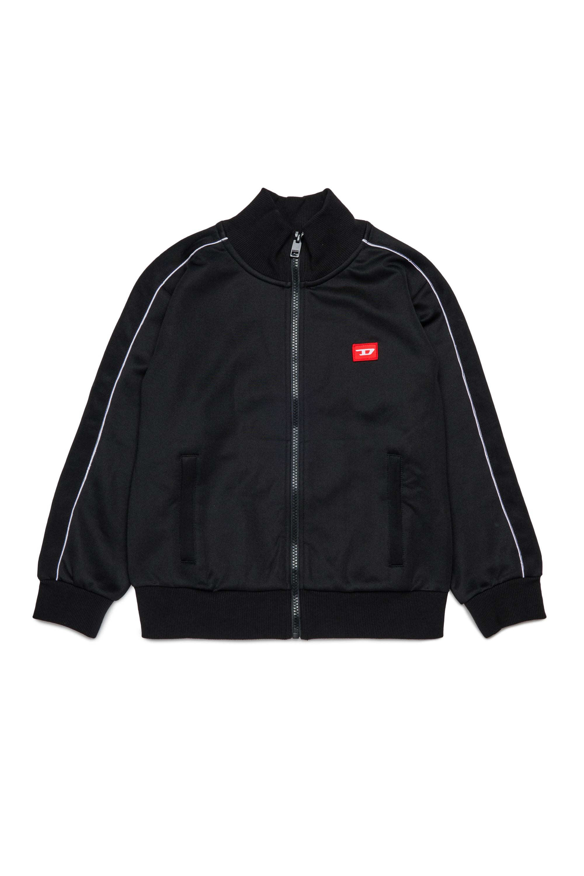 Diesel - SLOCKD, Male's ジップアップスウェット in ブラック - 1