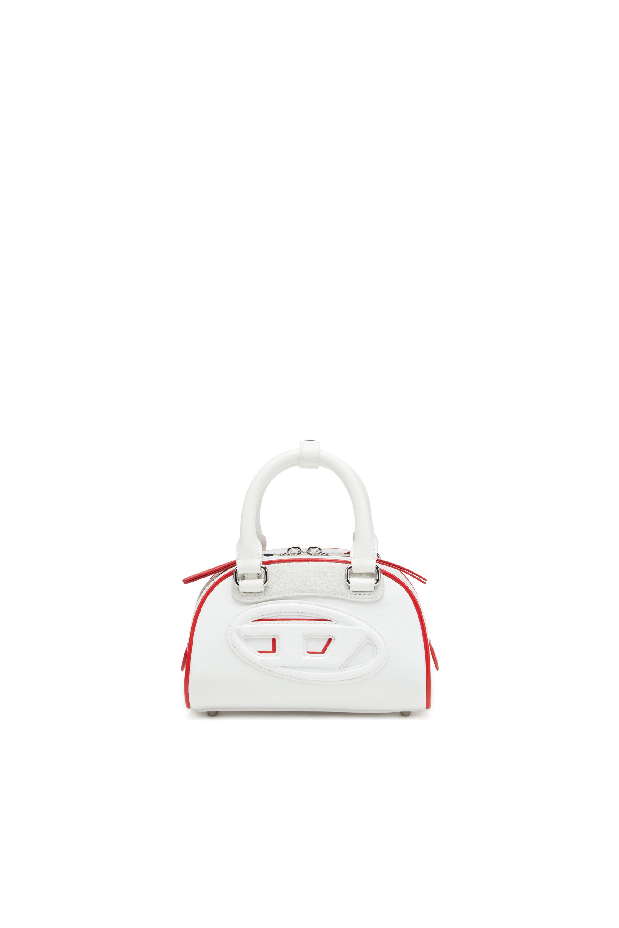 Diesel - 1DR DOME CROSSBODY, Female's 1DR Dome-Colour-block mini bowling bag in ホワイト - 1