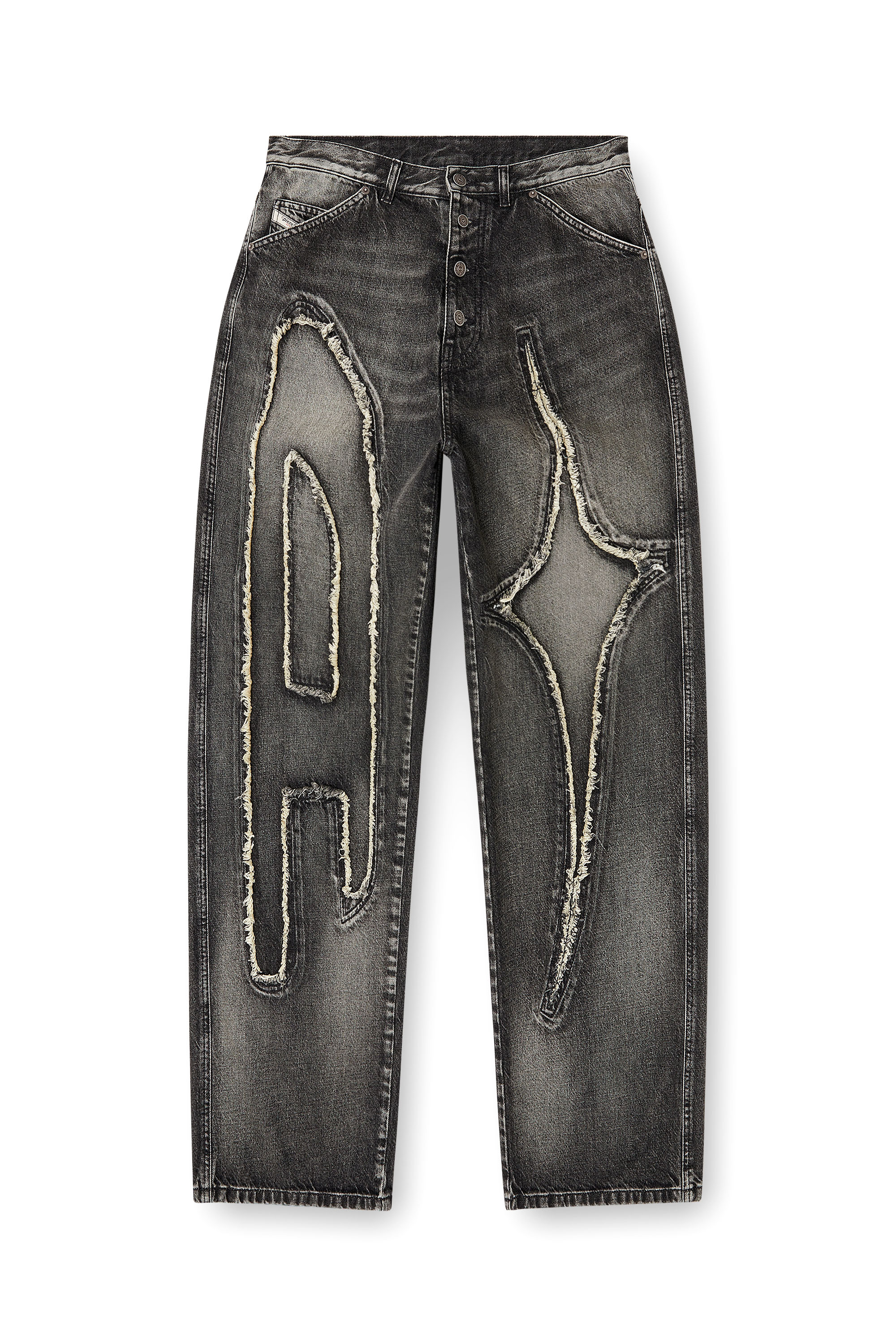 Diesel - Unisex's Straight Jeans D-ThugClub 0BEBT, ブラック/ダークグレー - 3
