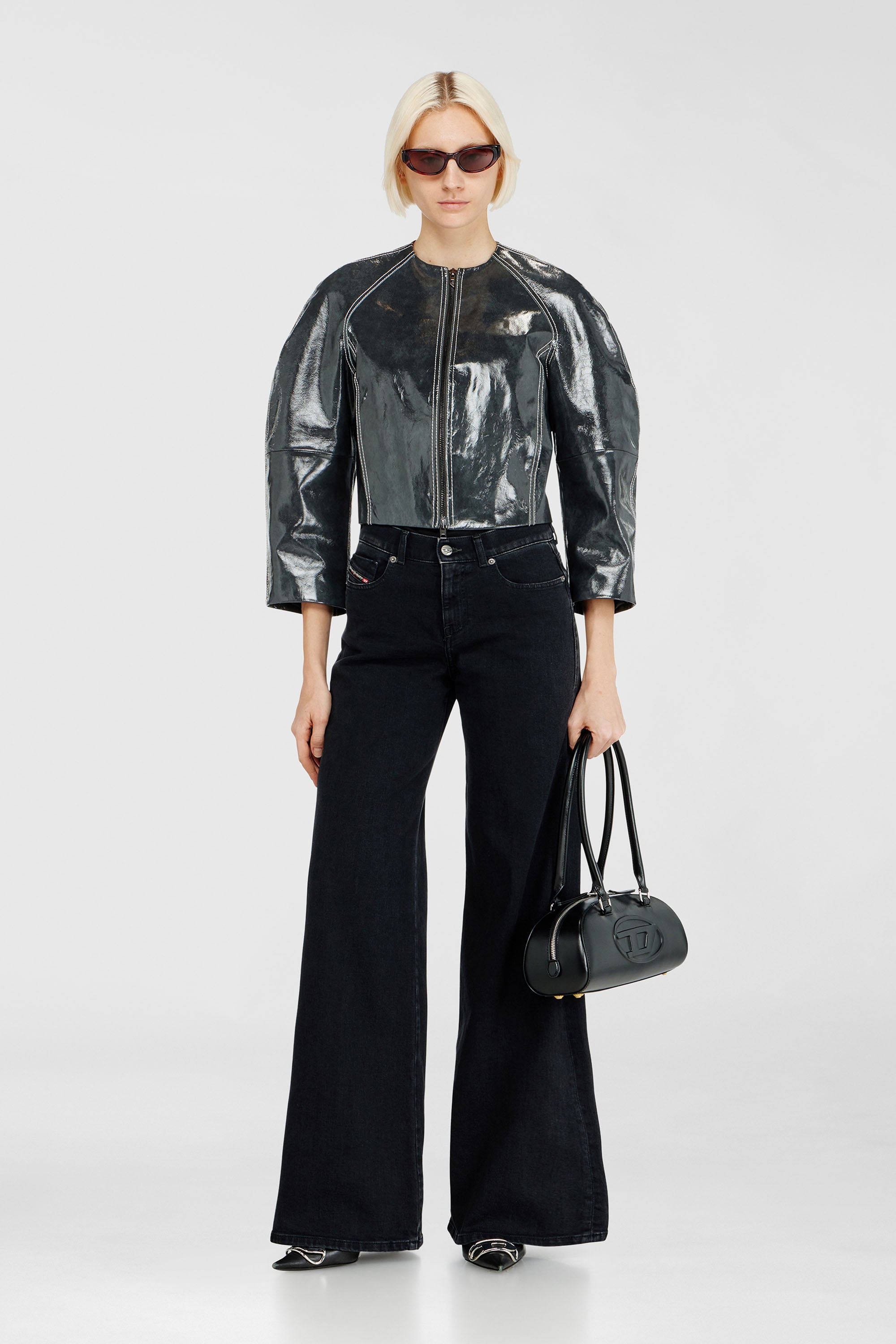 Diesel - Female's Flare Jeans 1978 D-Akemi 09N89, ブラック/ダークグレー - 1