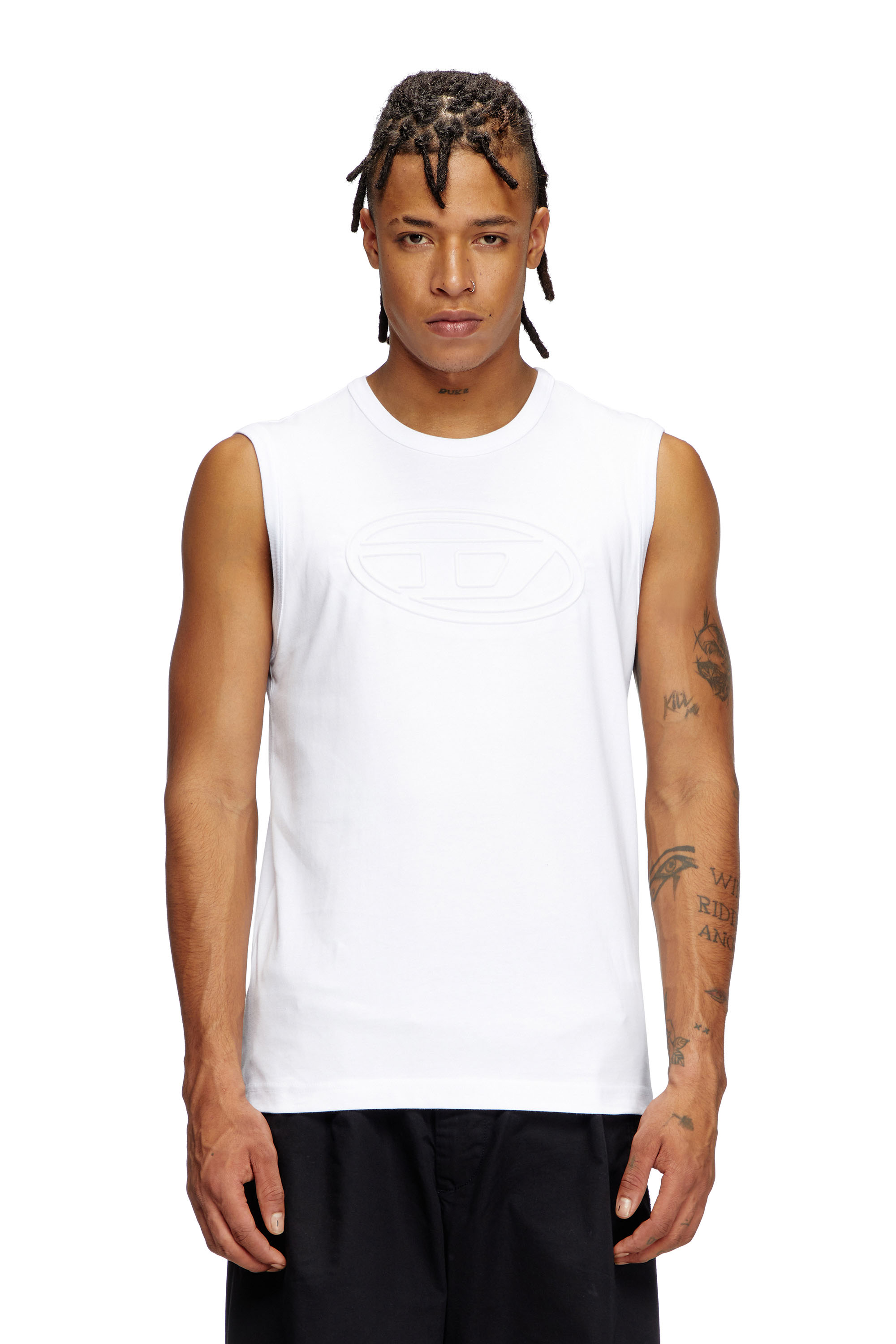 Diesel - T-BISCO-BIGOVAL, Male's Sleeveless top in ホワイト - 1