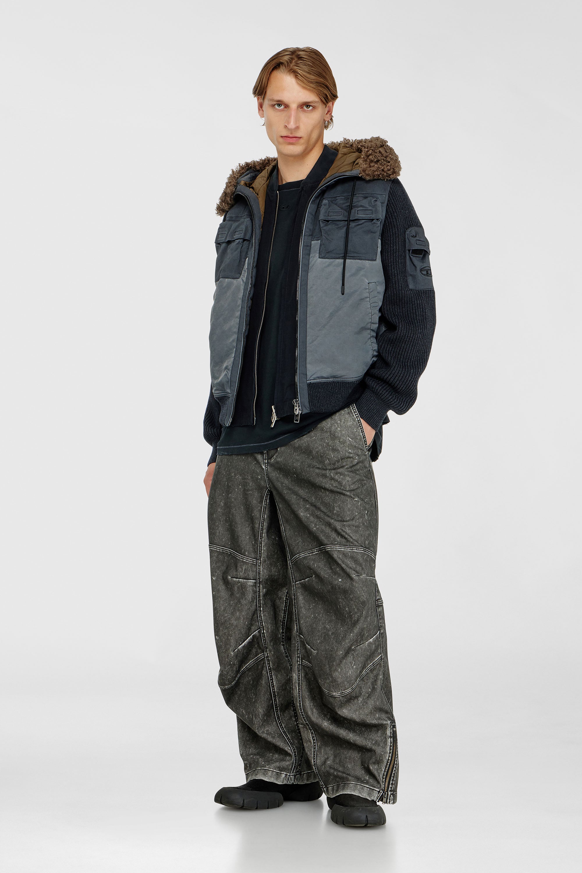 Diesel - W-DELLS, Male's ジャケット in ダークブルー - 2