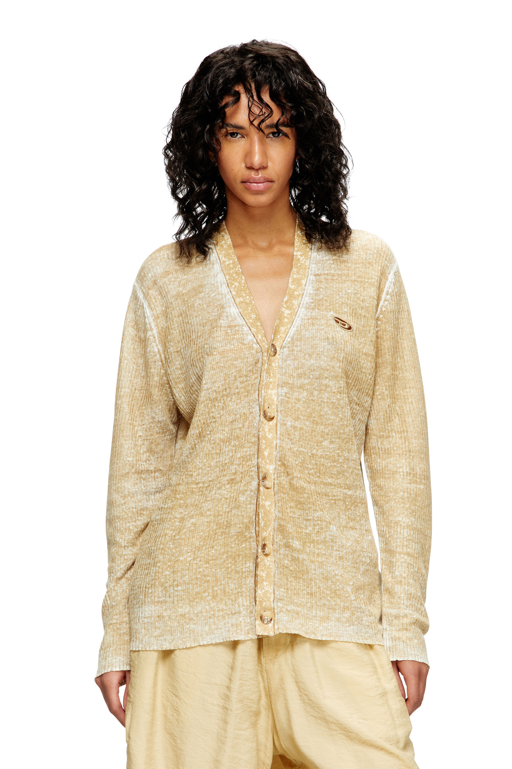 Diesel - M-ROBIN, Female's カーディガン in ライトブラウン - 3