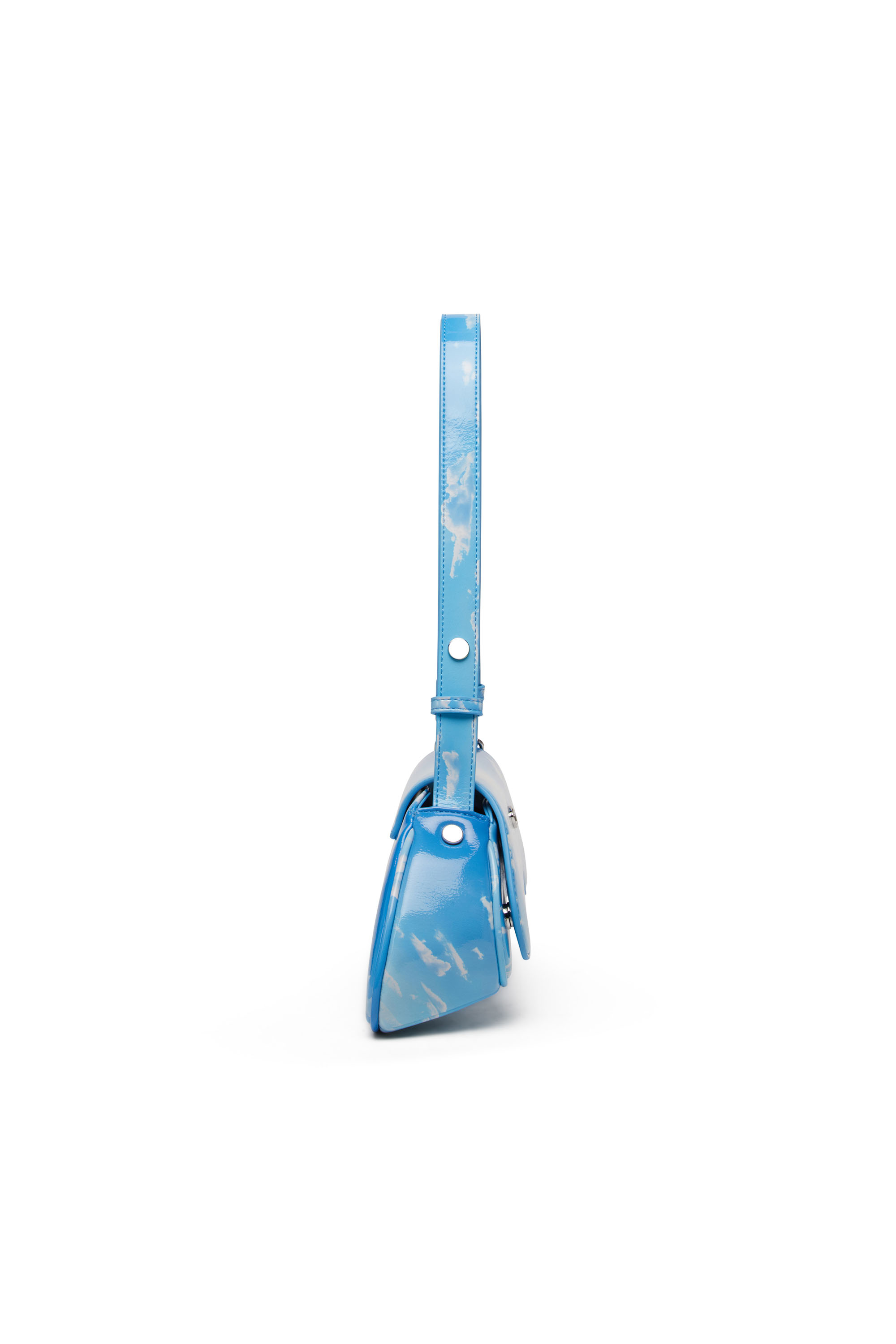 Diesel - PLAY CROSSBODY, Female's Play-Shoulder bag in printed glossy PU in ライトブルー - 3