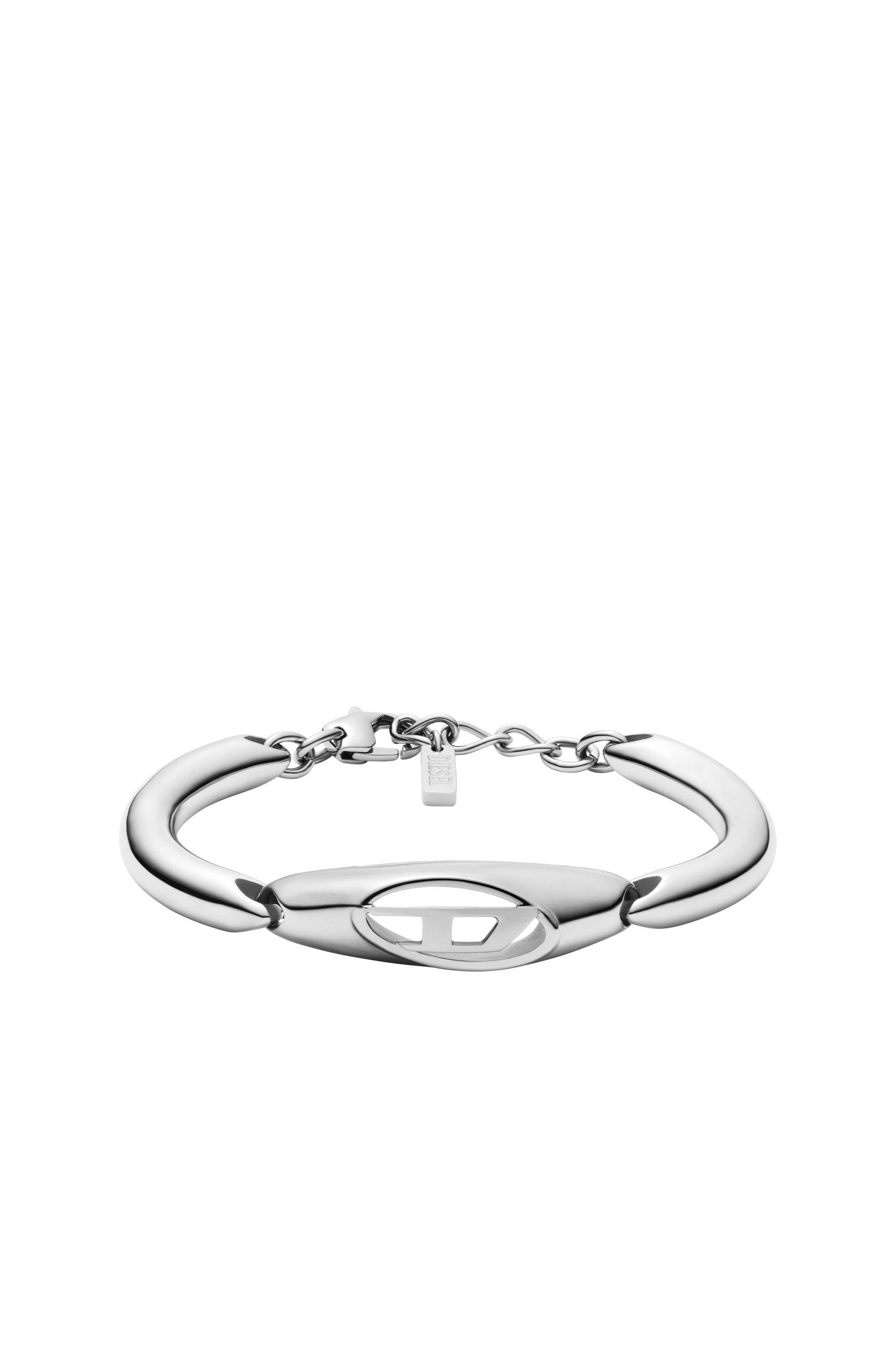 Diesel - DX1643040 JEWELLERY, Unisex's Stainless steel bangle bracelet in シルバー - 1