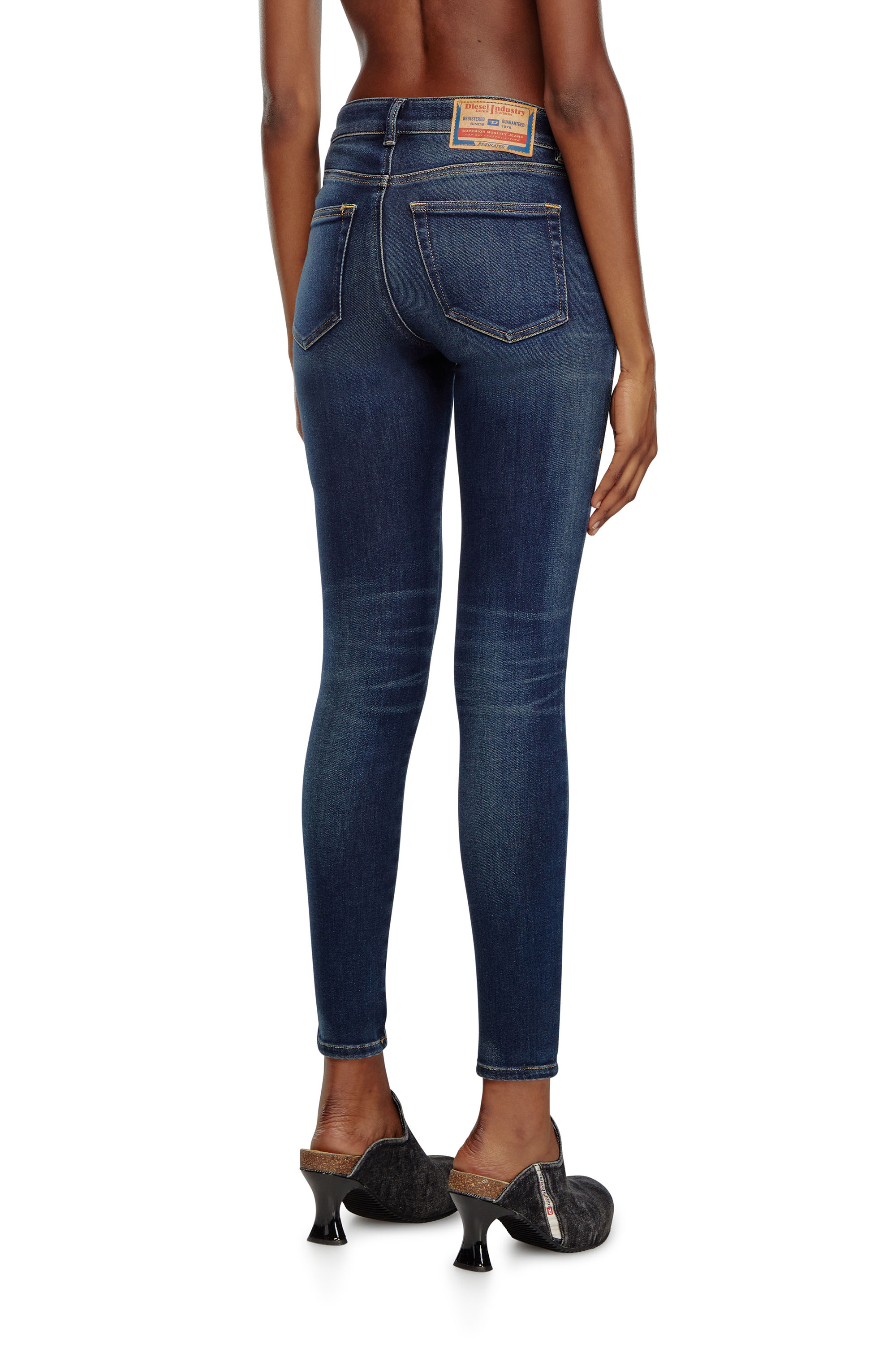 Diesel - Female's Skinny Jeans 2017 Slandy 09J11, ダークブルー - 4