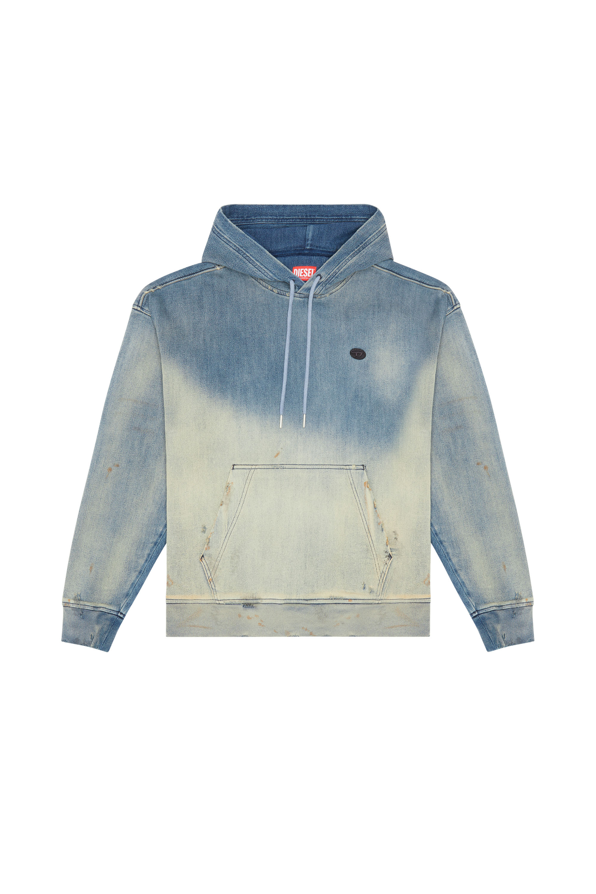 Diesel - D-UM-RIB D-UM-RIB TRACK DENIM HOODIE, ライトブルー - Image 5