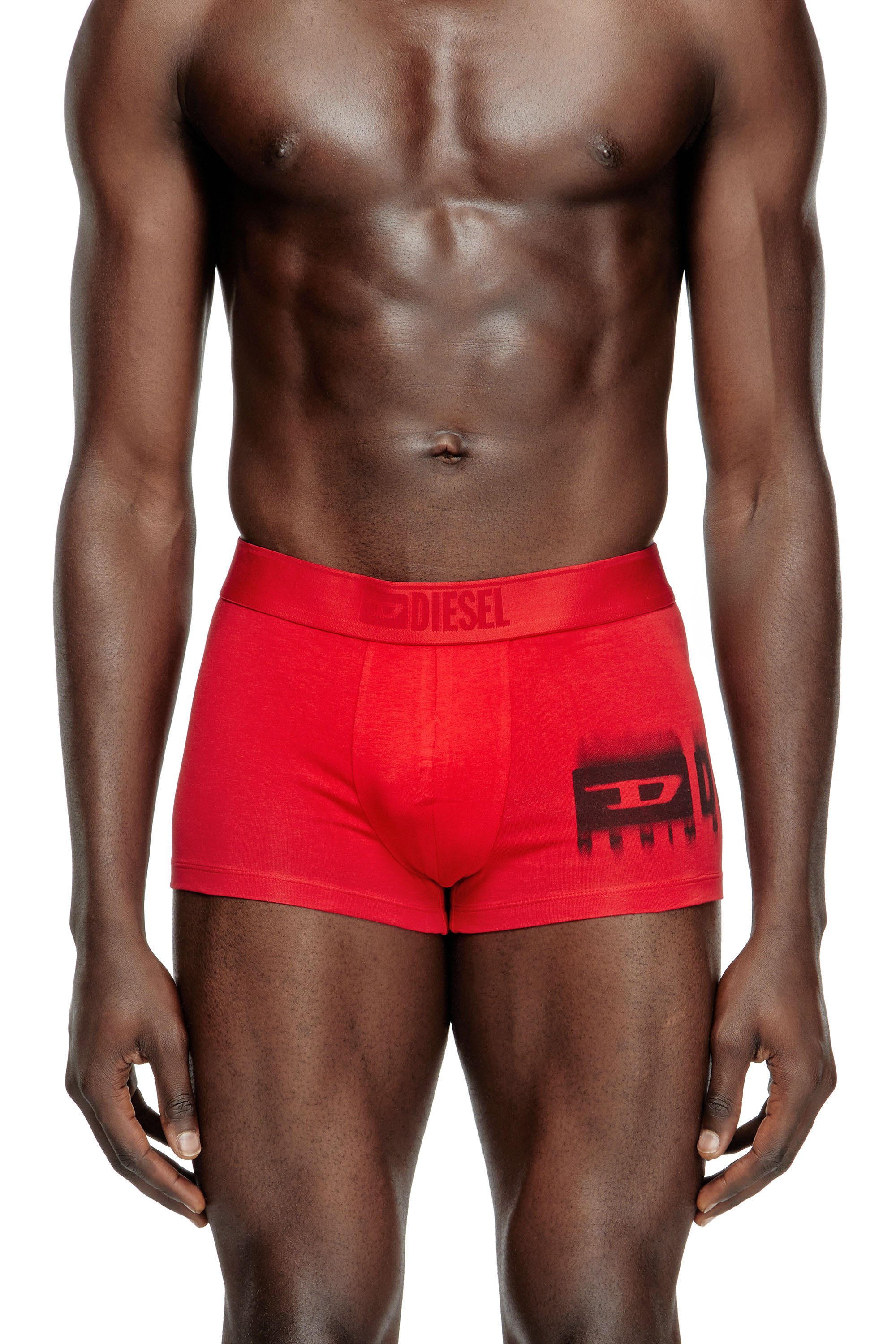 Diesel - DAMIEN-D-BOX-3PACK, Male's 3-pack stretch cotton boxer briefs in レッド - 1
