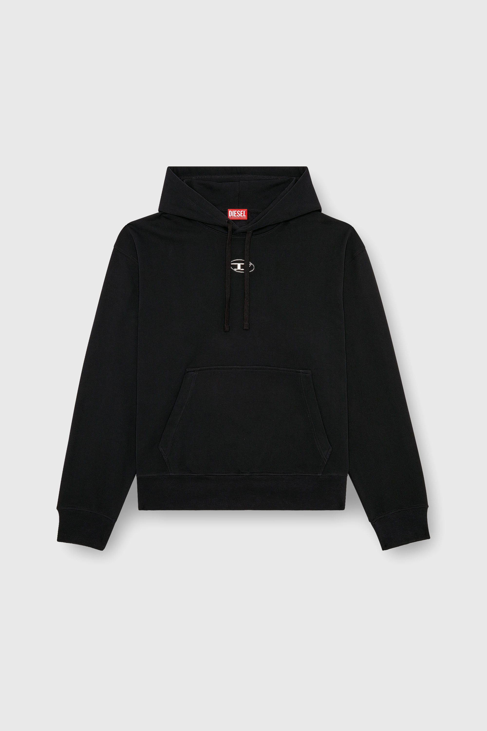 Diesel - S-MACS-HOOD-OD, Male's スウェットパーカーオーバルＤ in ブラック - 2