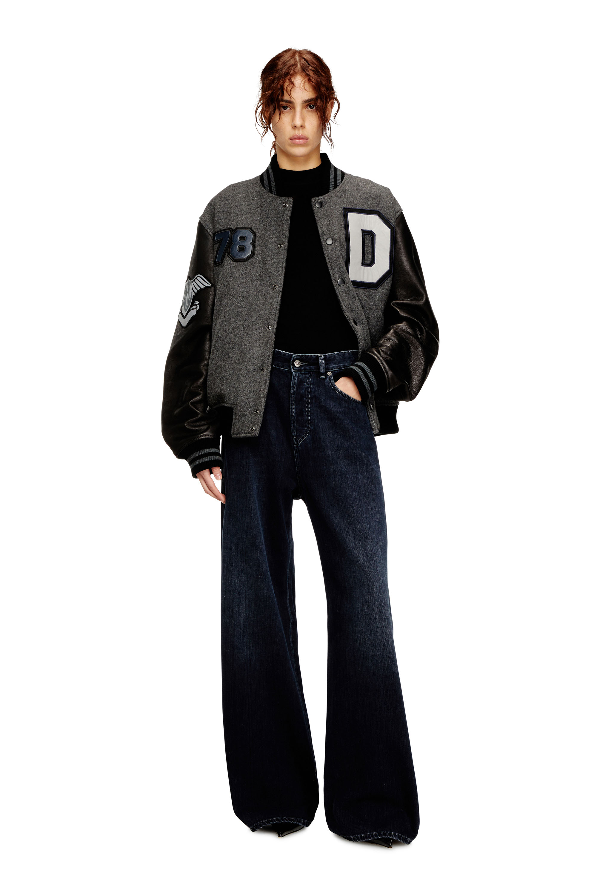 Diesel - Female's Relaxed Jeans 1996 D-Sire 09Q19, ダークブルー - 1