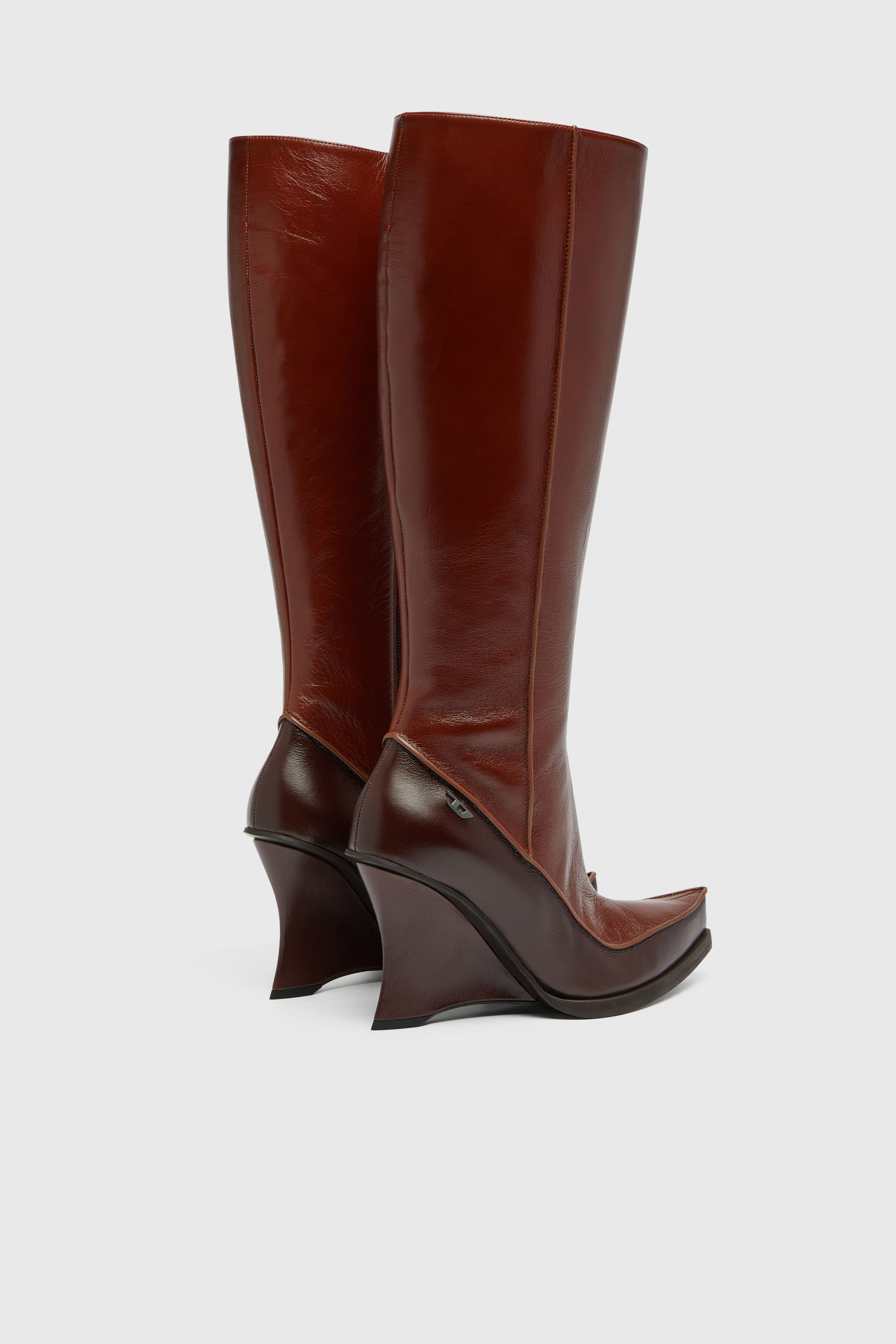 Diesel - D-LUCETTE-90-KB W, Female's D-Lucette-Knee-high boots in leather in null - 3