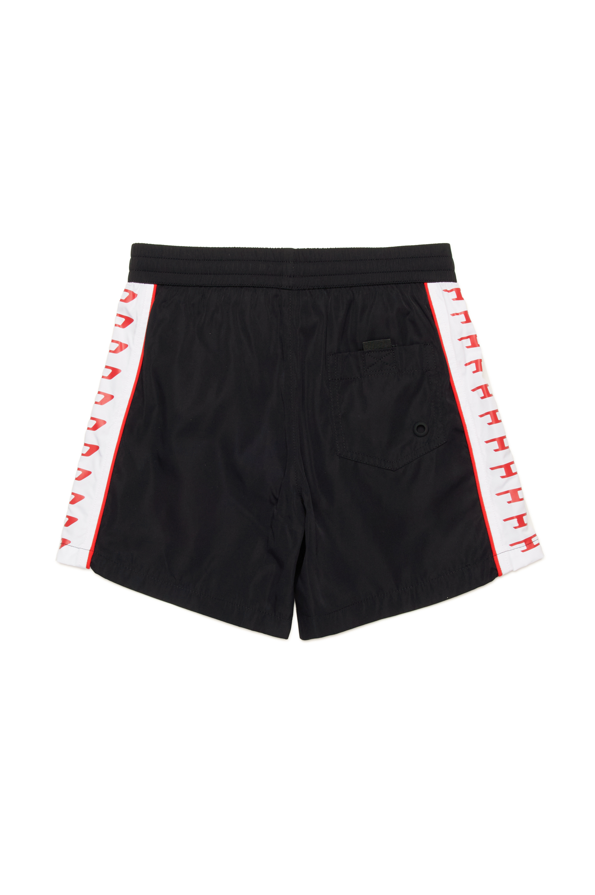 Diesel - MIPRES, Male's Swim shorts with contrast logo bands in ブラック - 2