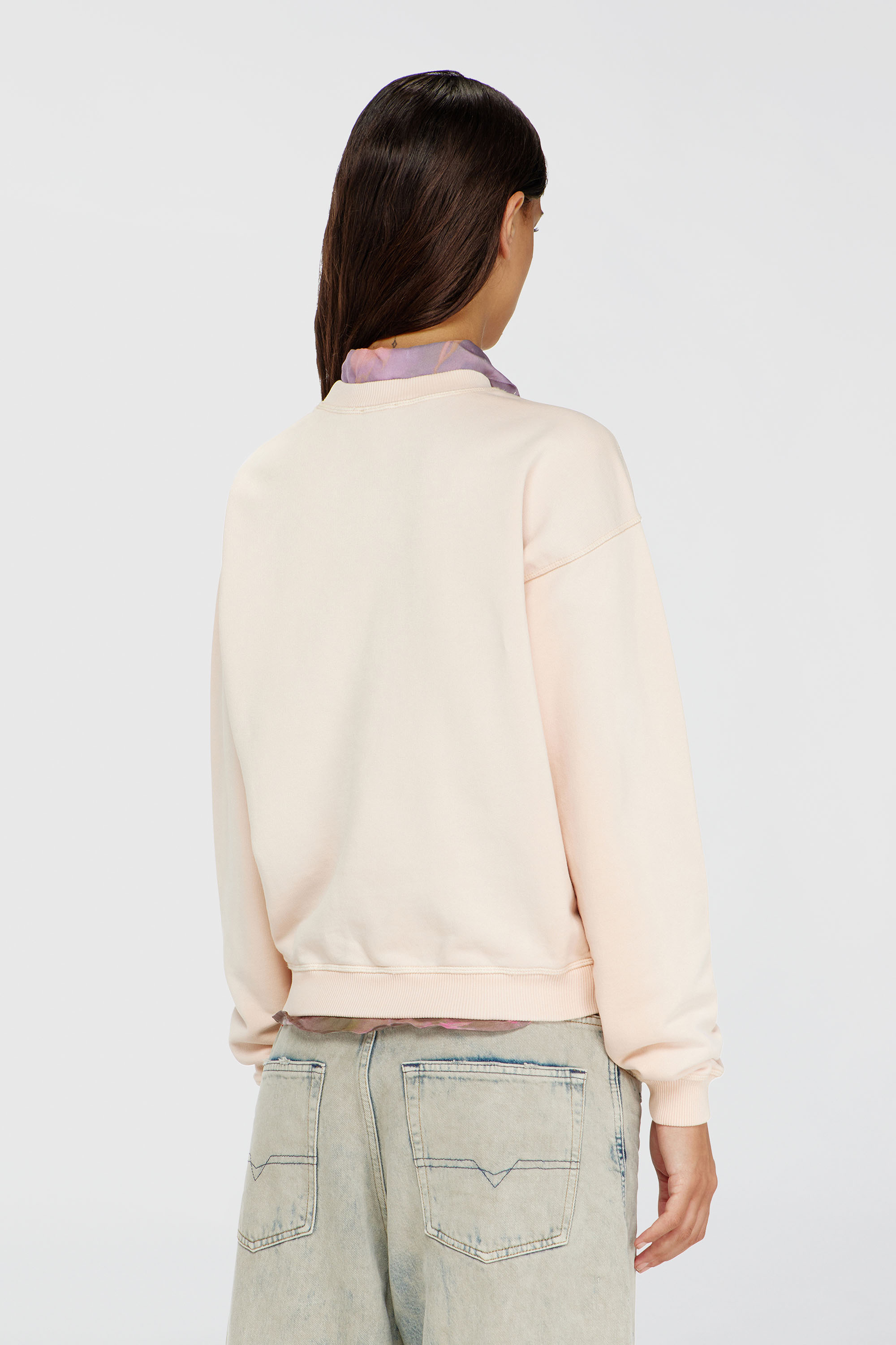 Diesel - F-CREW, Female's プルオーバースウェット in フェースパウダー - 4