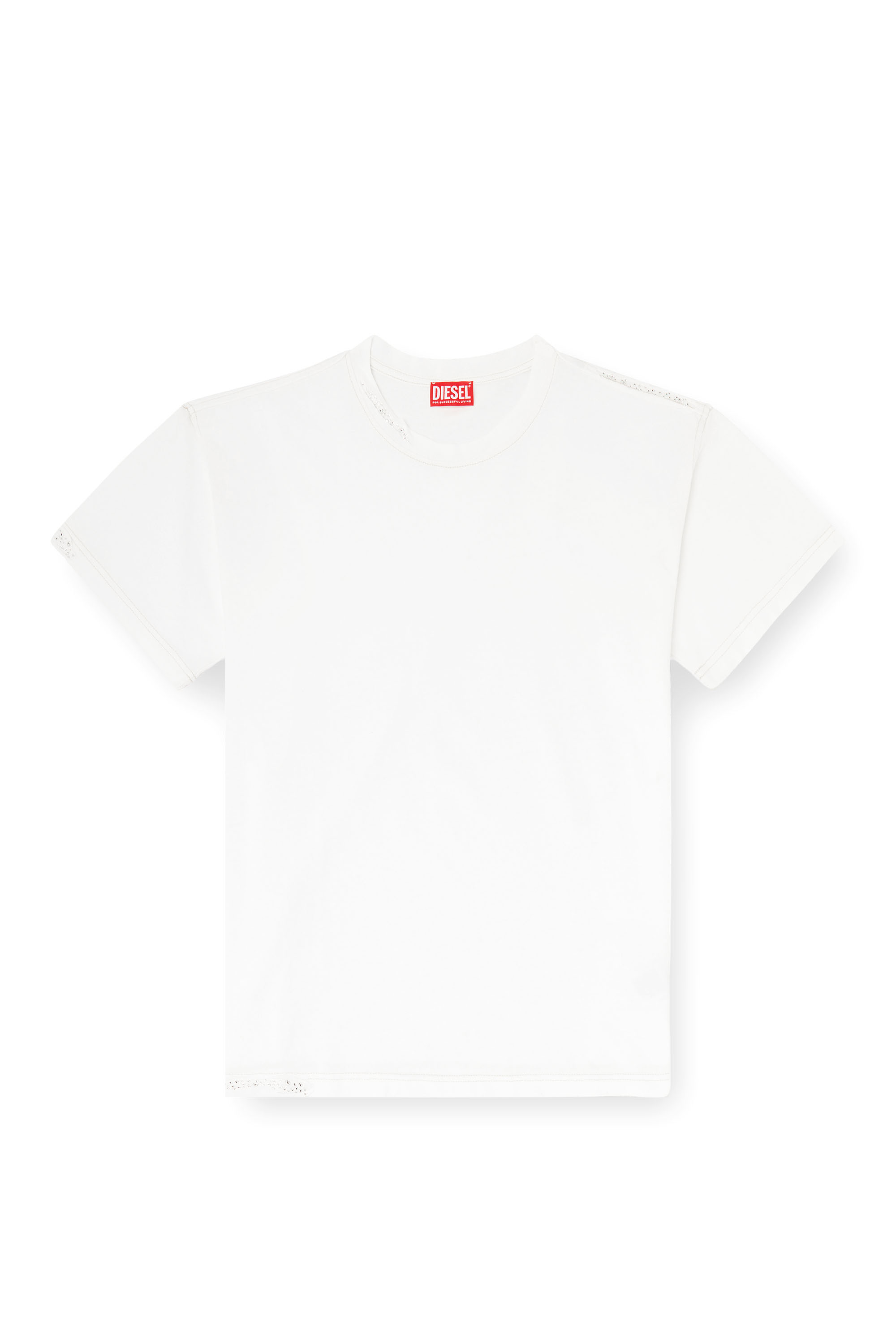 Diesel - T-NORM-CRYSTALS, Male's Tシャツ in ホワイト - 2