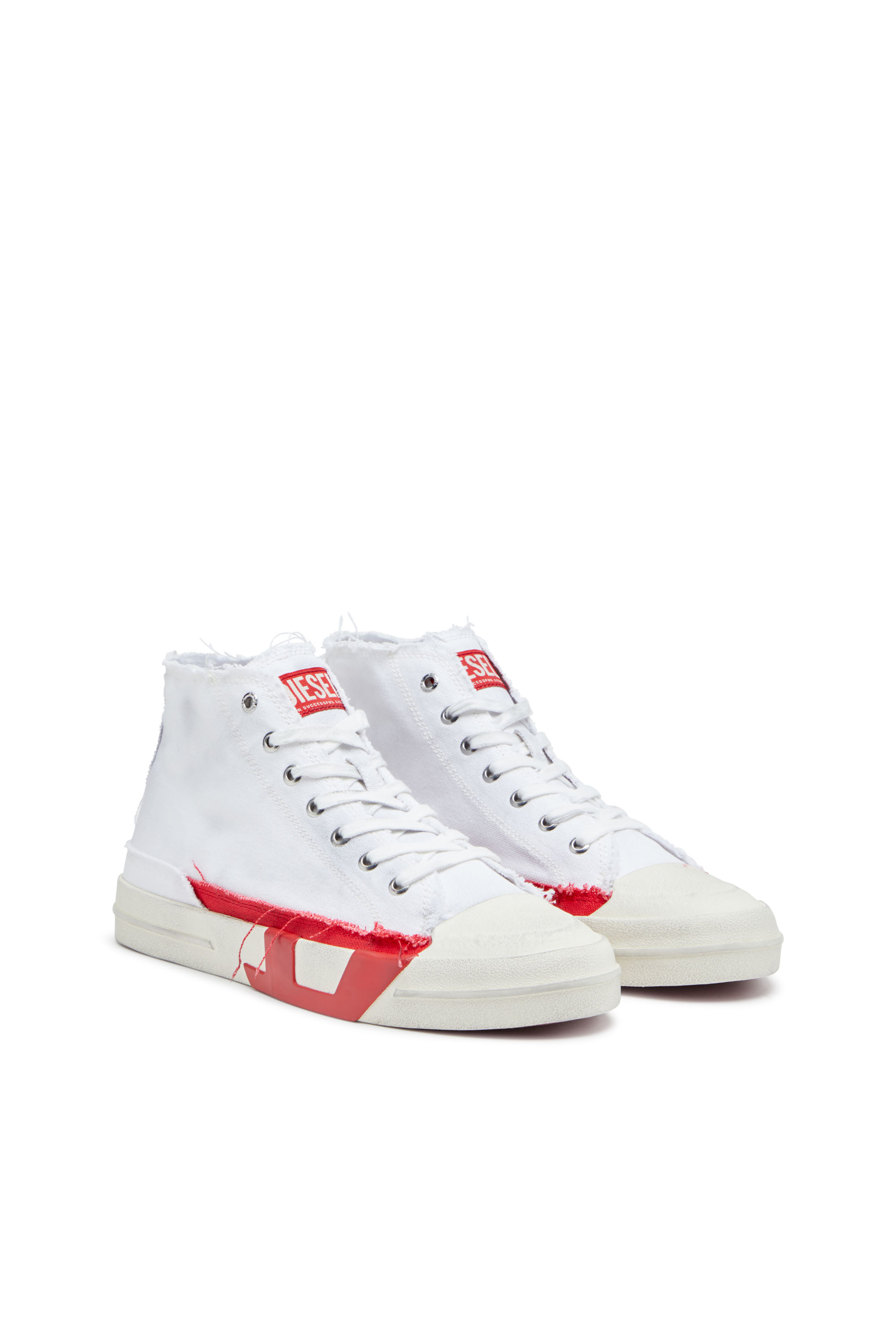 S-D-VERSE MID, ホワイト/レッド/ブルー Diesel - S-D-VERSE MID, Male's ミッドカットスニーカー in ホワイト/レッド/ブルー - 2