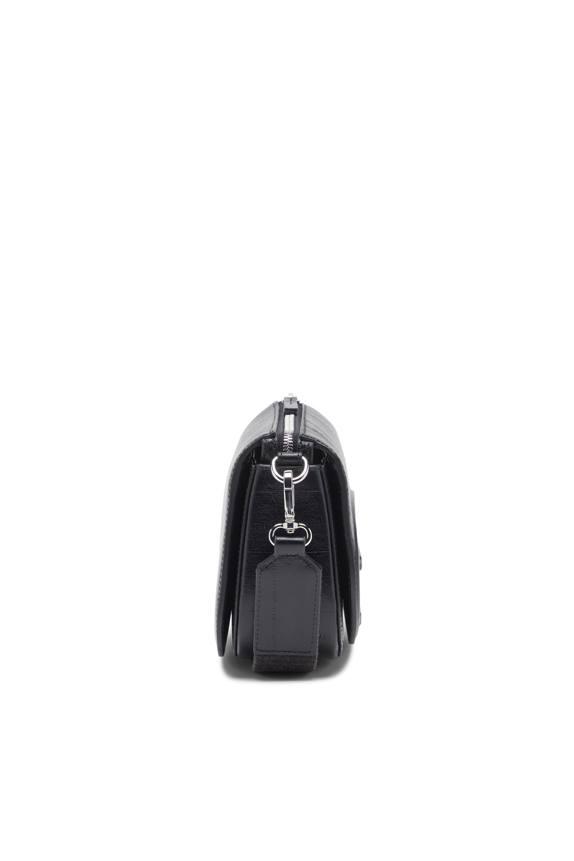 Diesel - 1DR CAMERA BAG, Unisex's 1DR-Camera bag in eel-effect leather in ブラック - 3