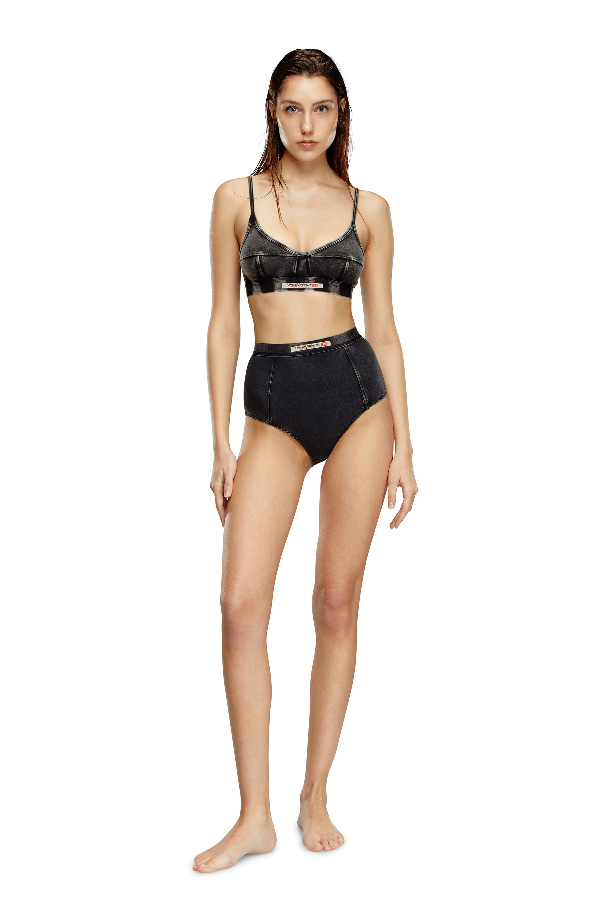 Diesel - UFPN-DRONA, Female's アンダーウェアショーツデニムタッチ in ブラック - 1