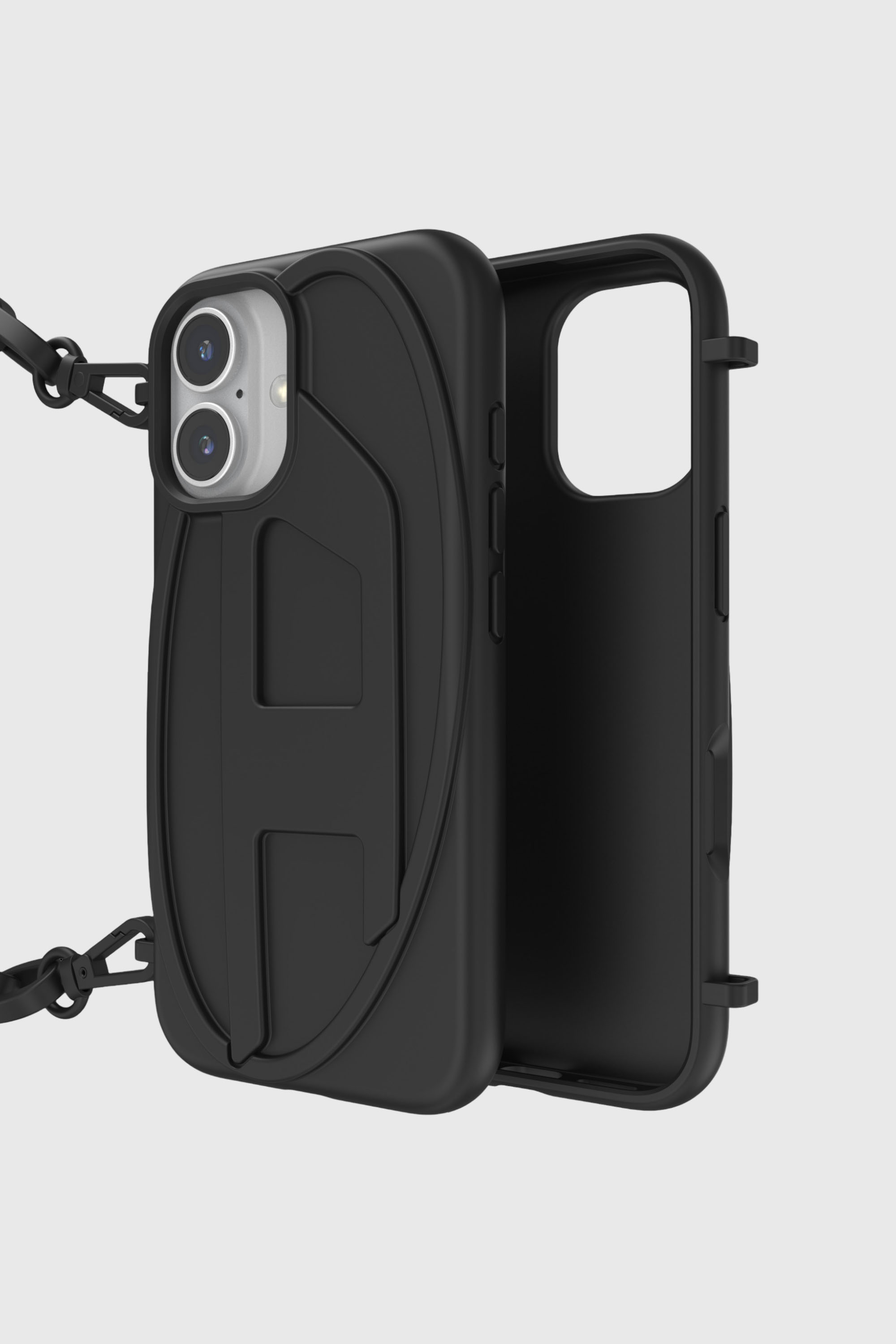 Diesel - 60171  MOULDED CASE, Unisex's Oval D Chain Case for iP 16 in ブラック - 3