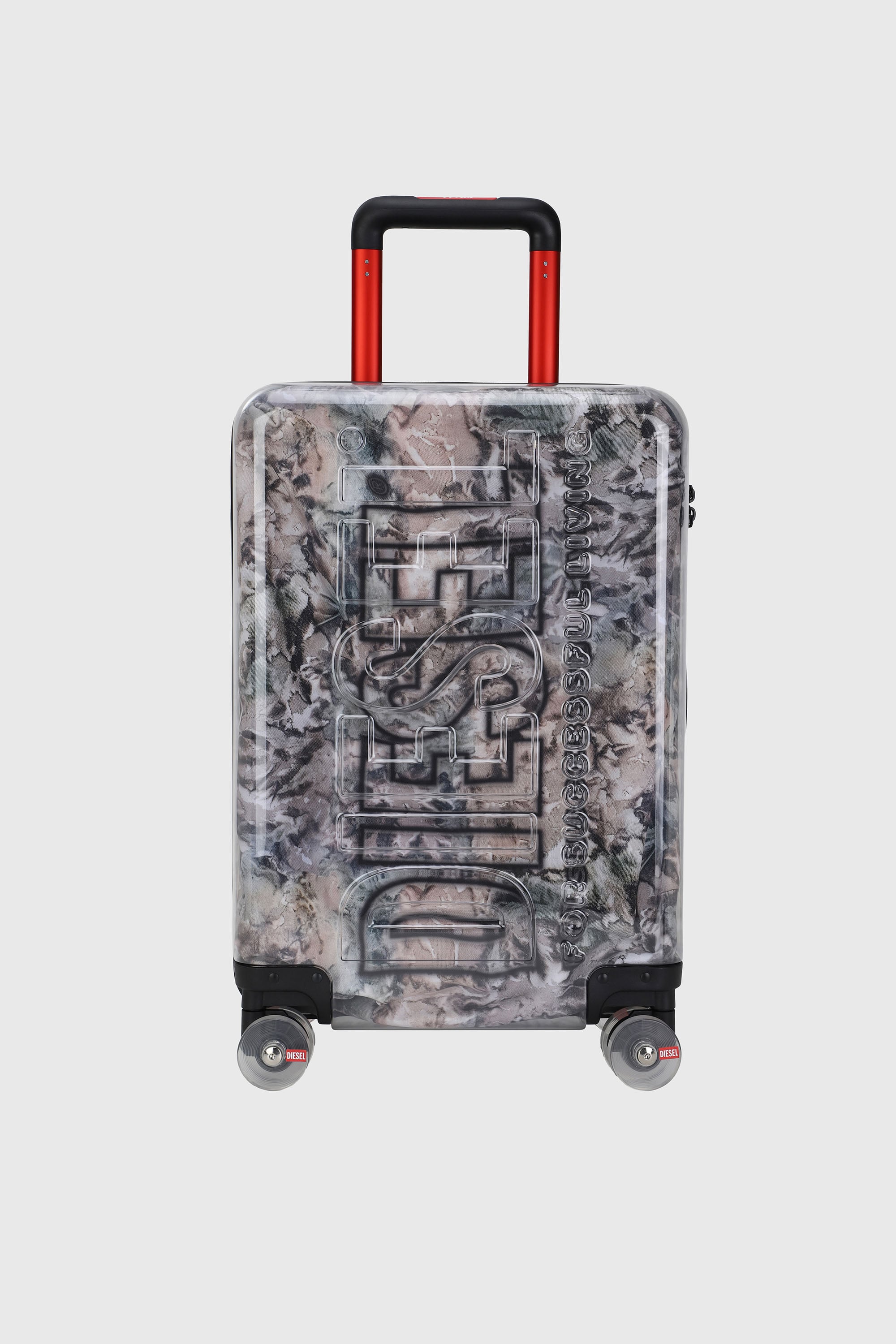 LU0036 HARD LUGGAGE - DSL009, グレー/ピンク