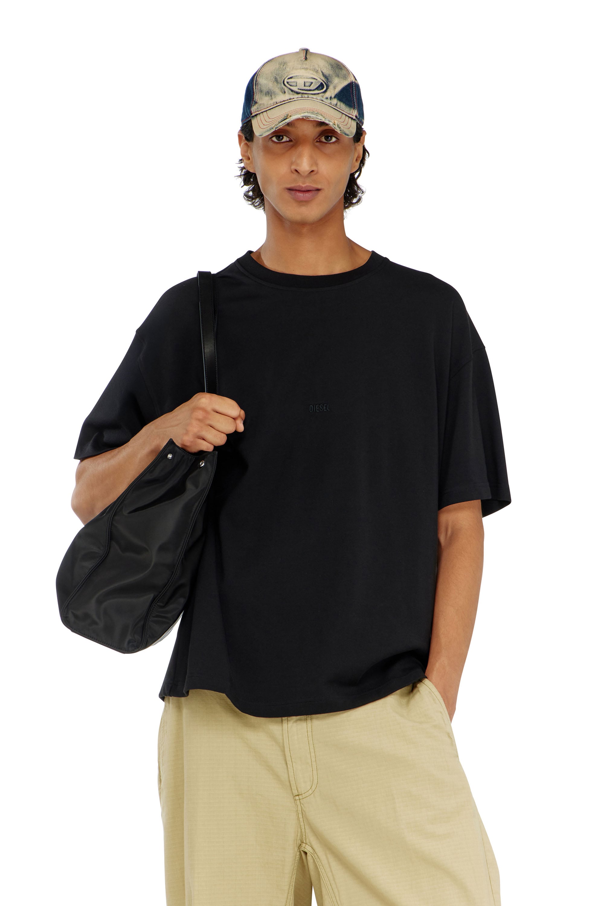 Diesel - T-BOXT-AA16, Male's Tシャツ in ブラック - 1