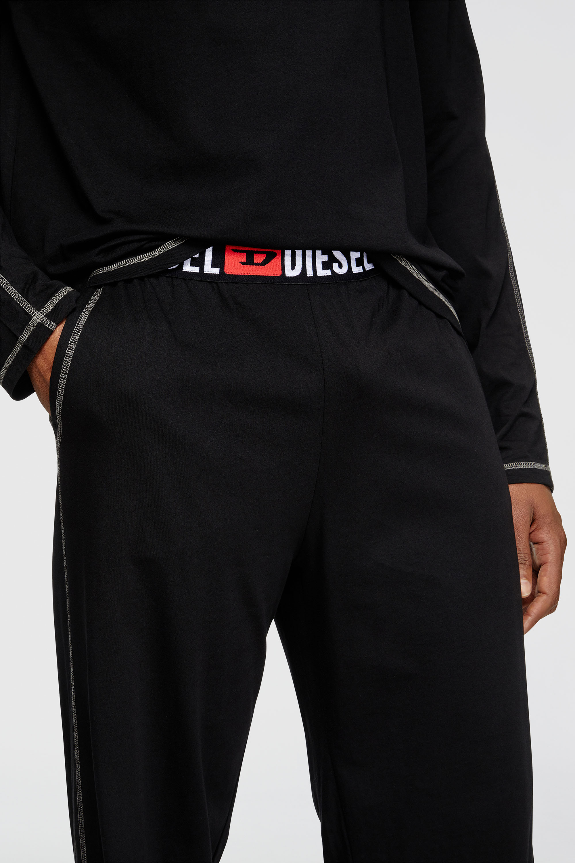 Diesel - SET-NOLAN-D-CORE, Male's パジャマ in ブラック - 4