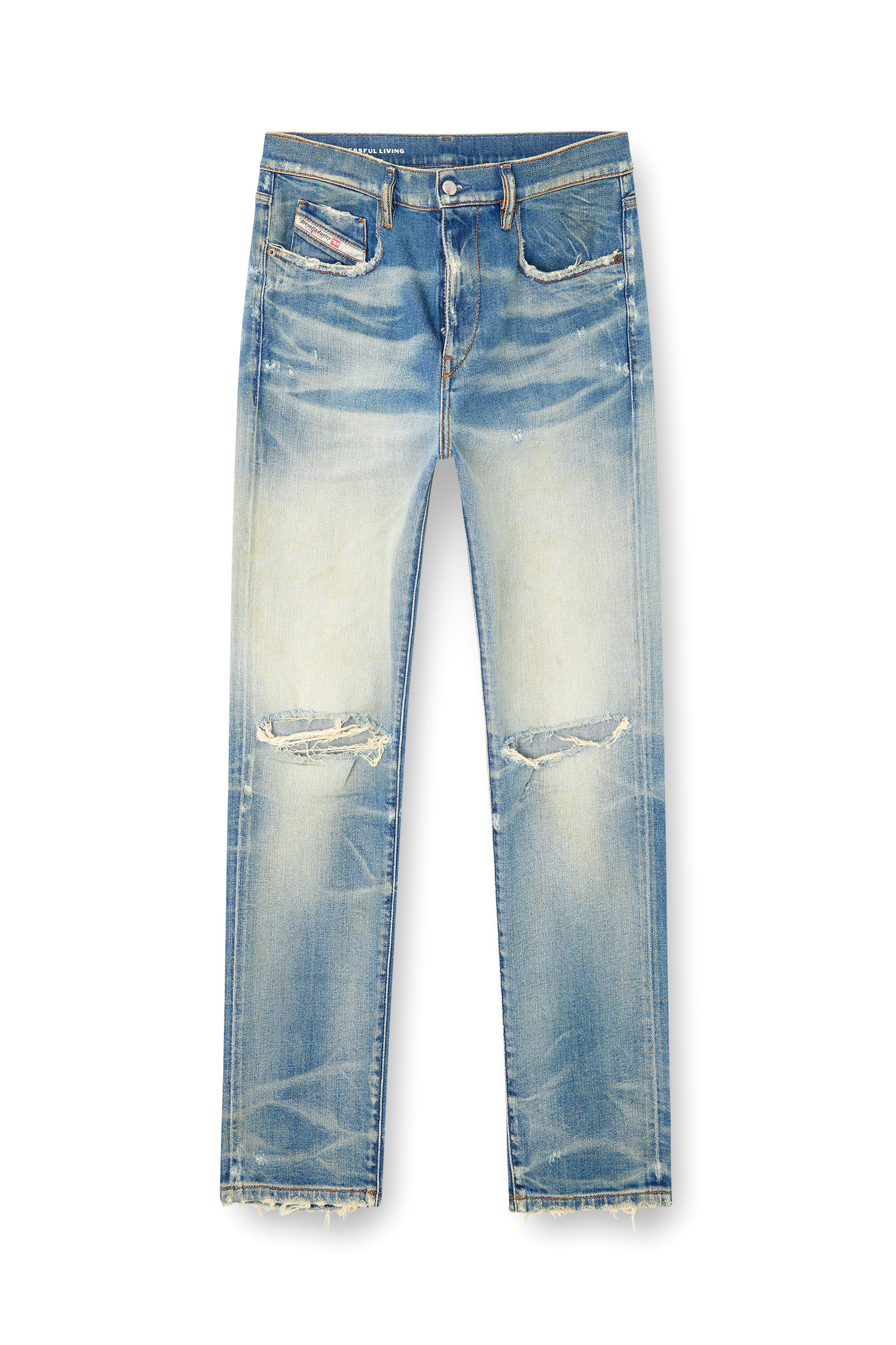 Diesel - Male's Slim Jeans 2019 D-Strukt 09L28, ミディアムブルー - 2