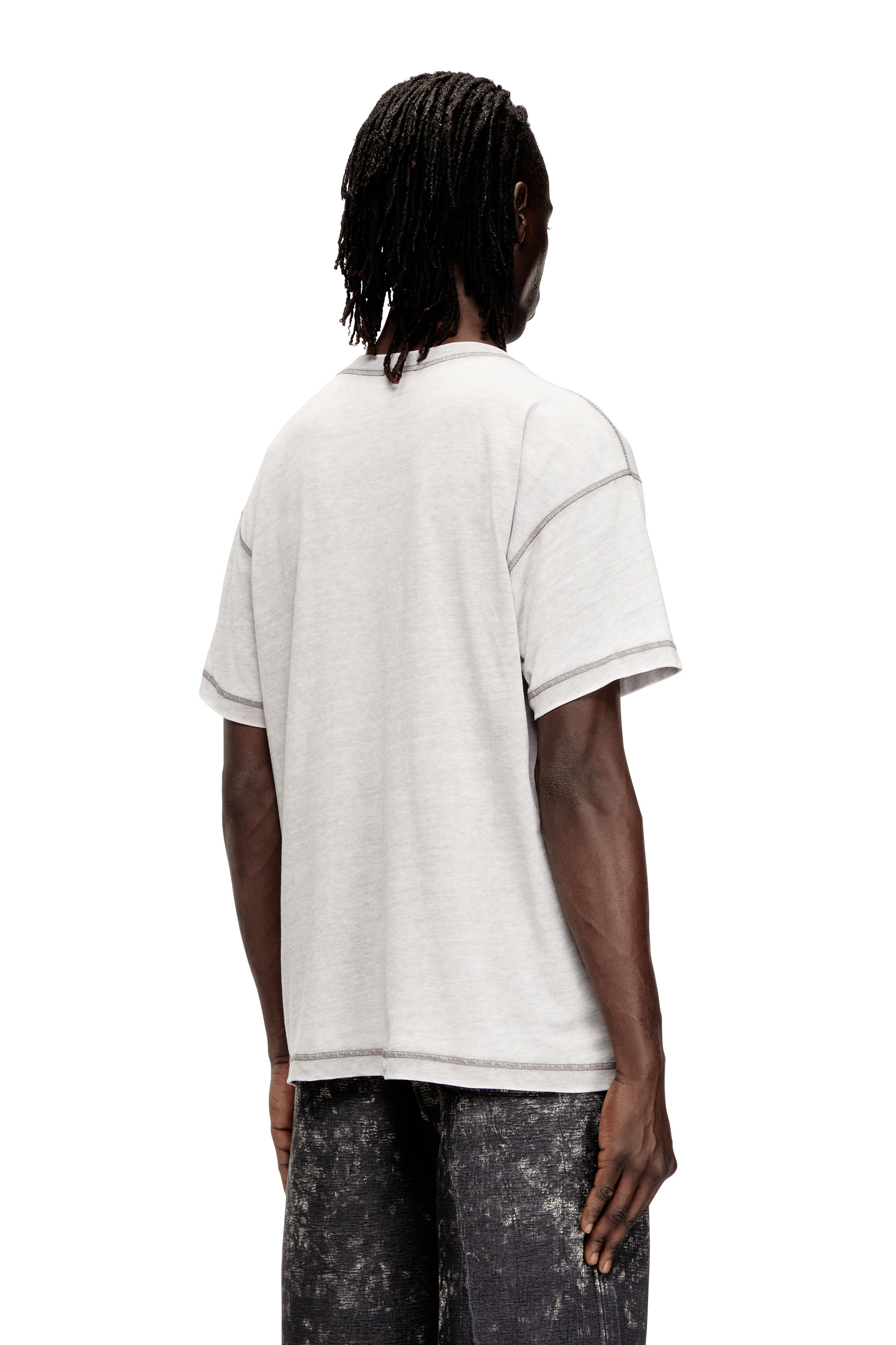 Diesel - T-NORM-V6, Male's Tシャツ in グレー - 4