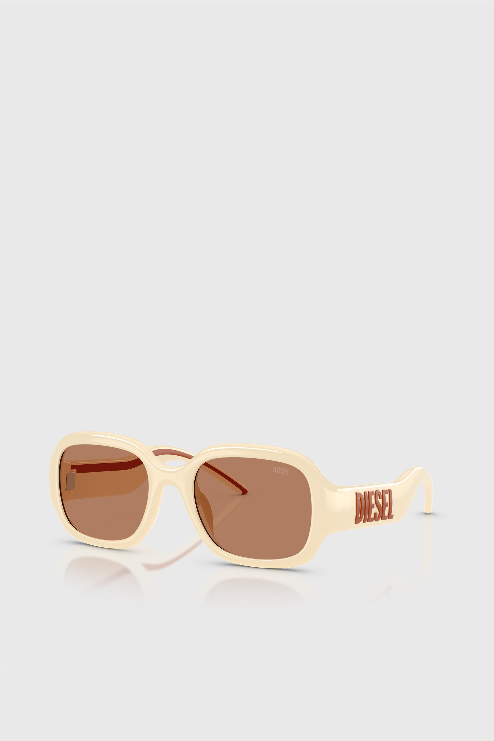 Diesel - 0DL3023U, Unisex's Pillow Sunglasses in ピンク / ホワイト - 2