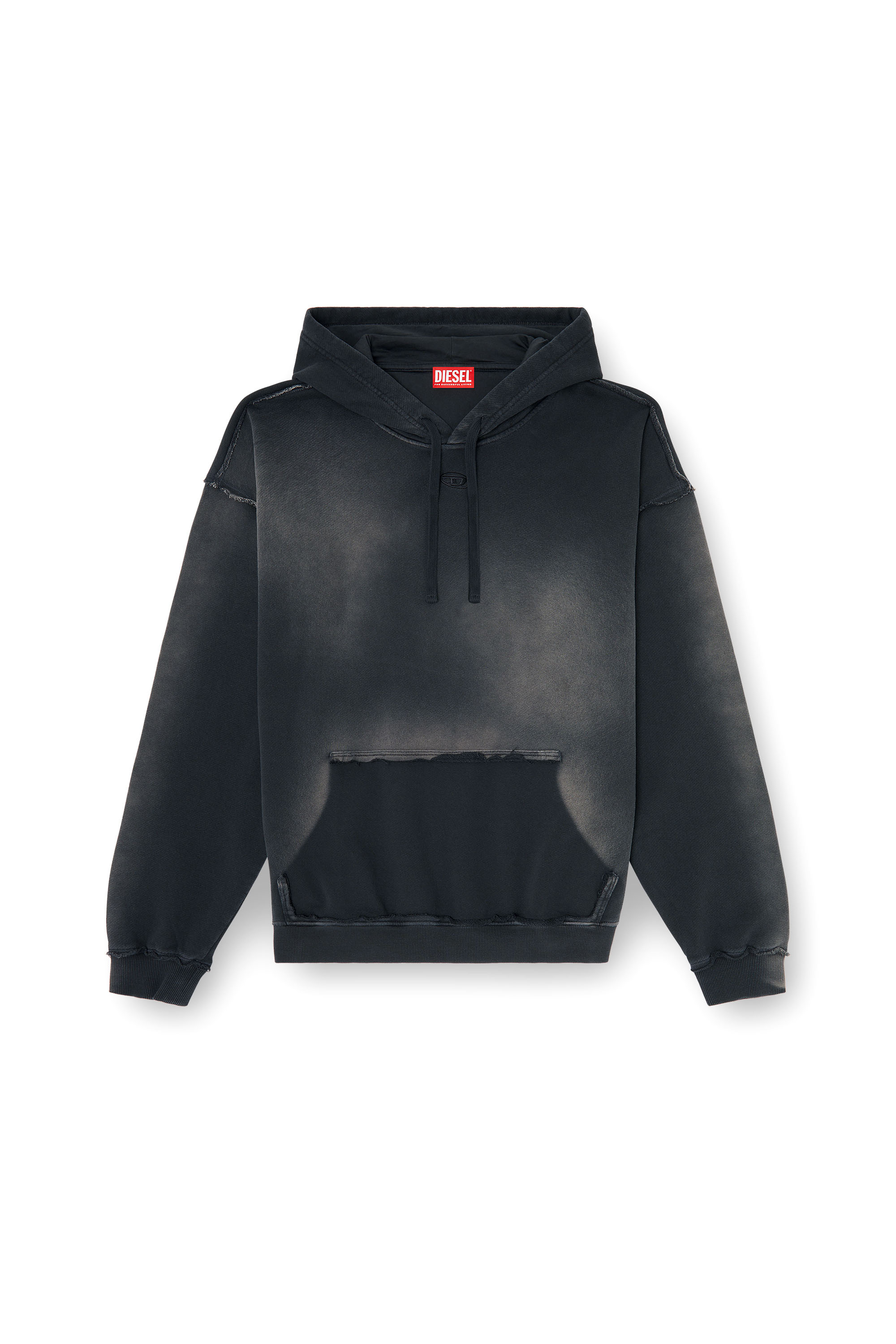 Diesel - S-POCK-HOOD, Male's プルオーバーパーカー in ブラック - 2