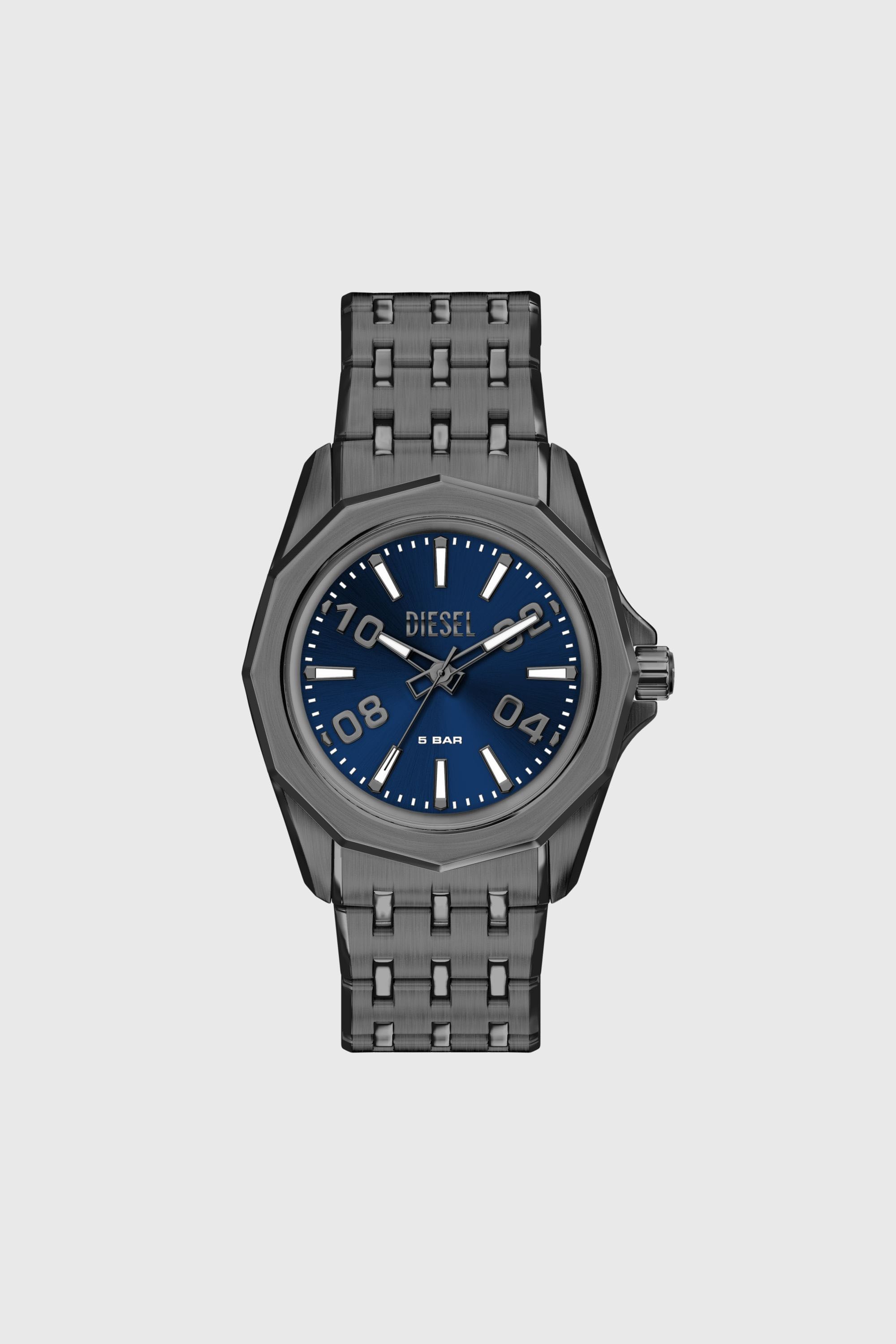 Diesel - DZ2238 WATCH, Male's Stinger gunmetal stainless steel watch in ダークグレー - 1