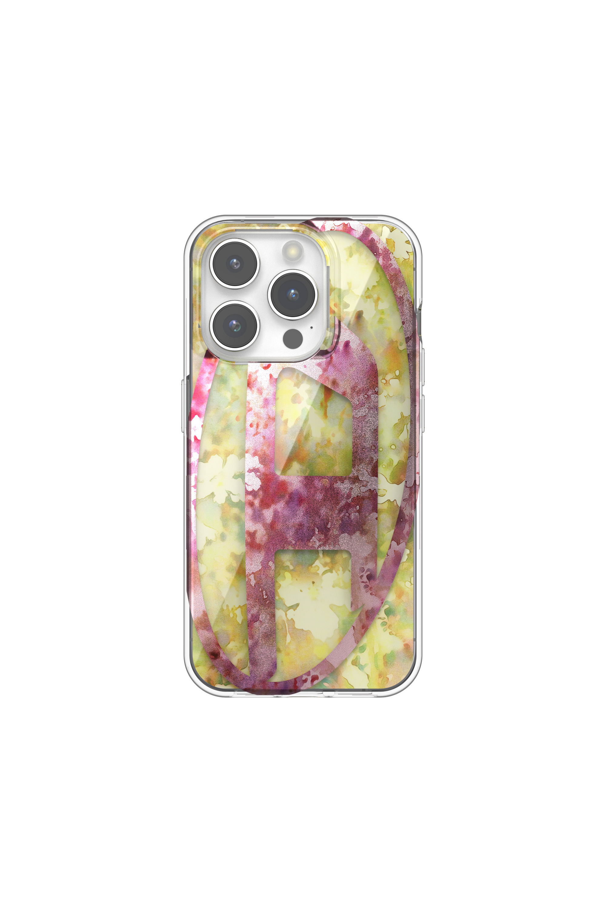 Diesel - 60056 AOP CASE, Unisex's iPhone 15 Pro in ピンク/イエロー - 2