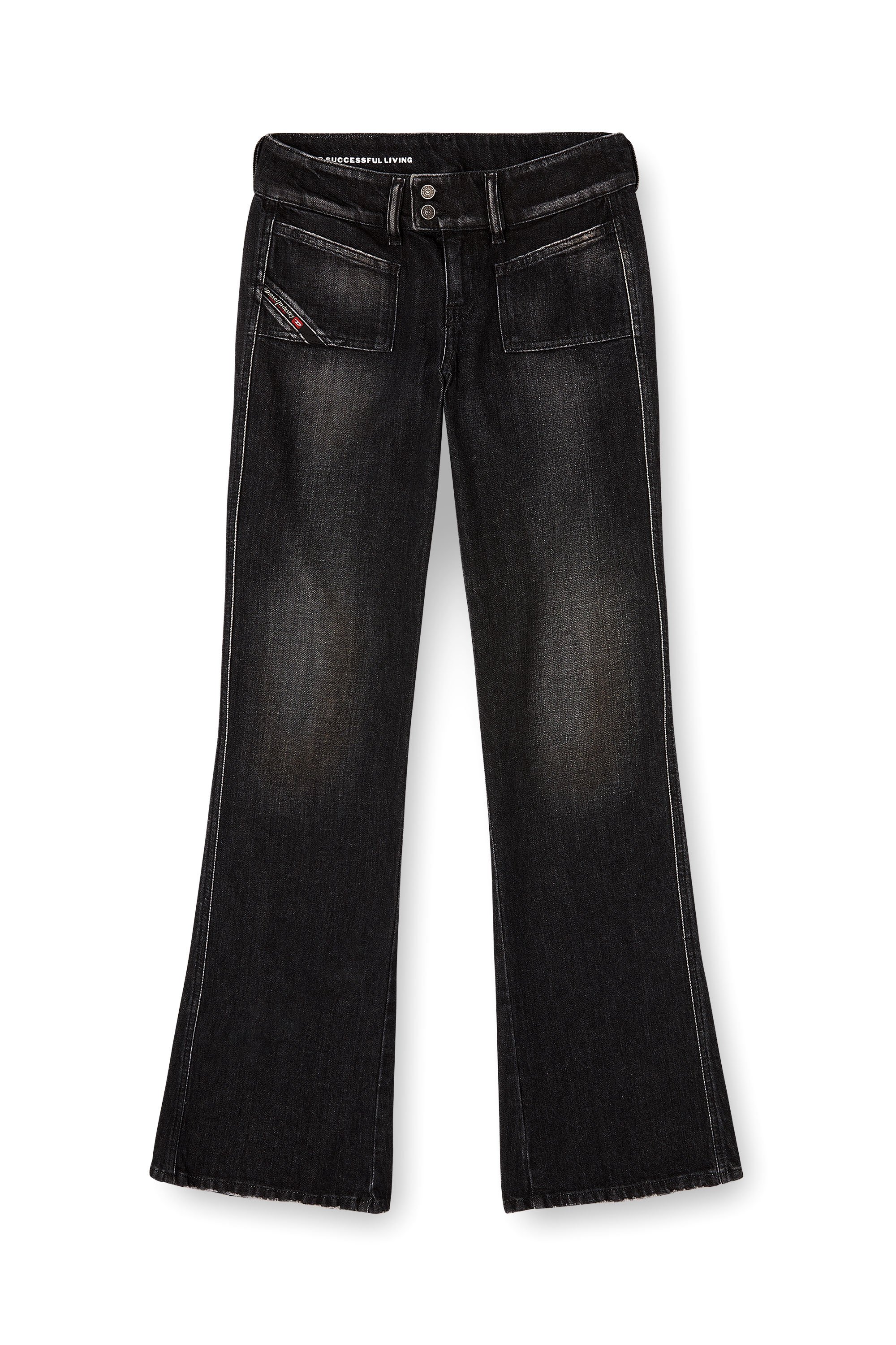 Diesel - Female's Bootcut Jeans D-Hush 09N50, ブラック/ダークグレー - 3