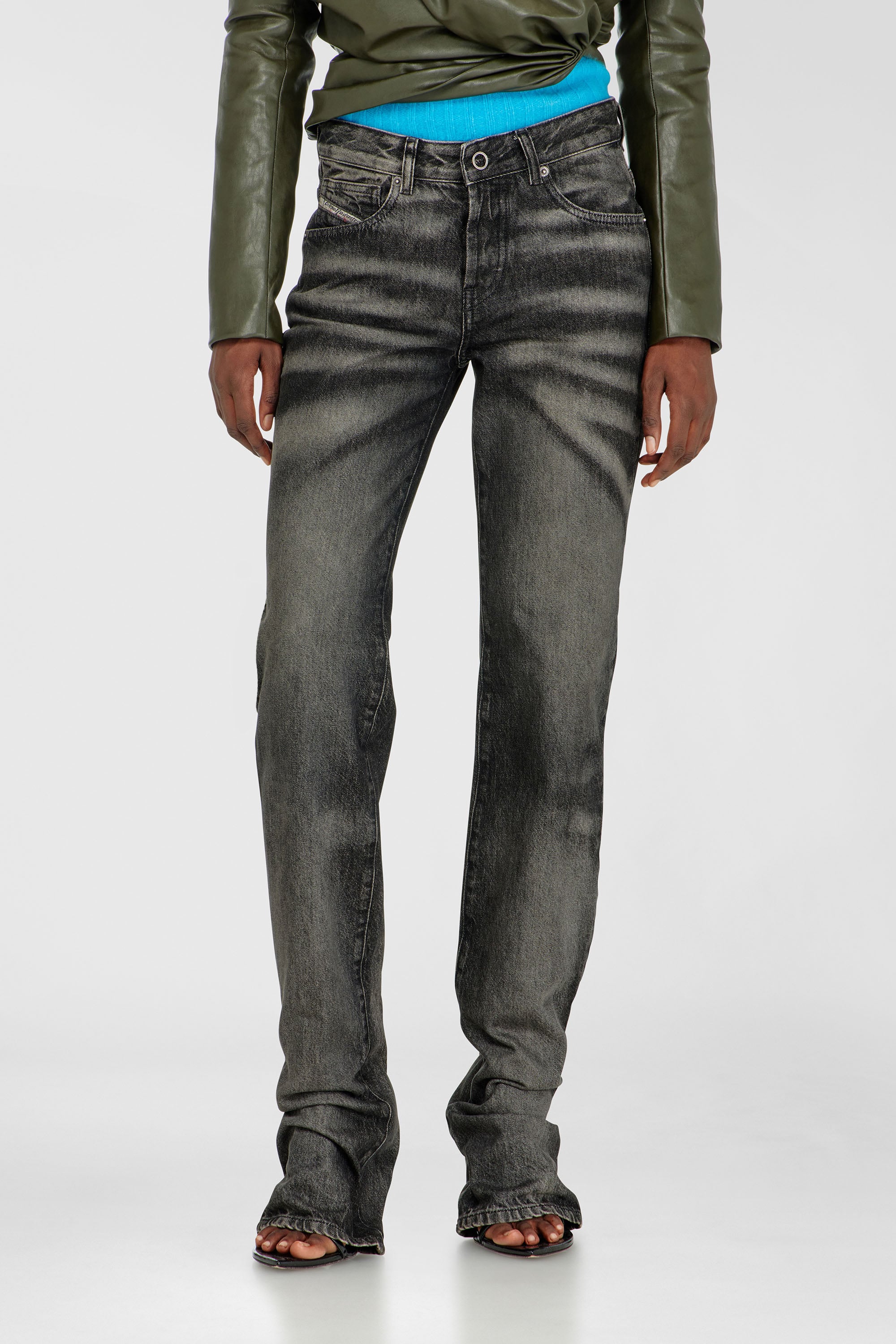 Diesel - Female's Regular Jeans D-Heel 09R33, ブラック/ダークグレー - 1
