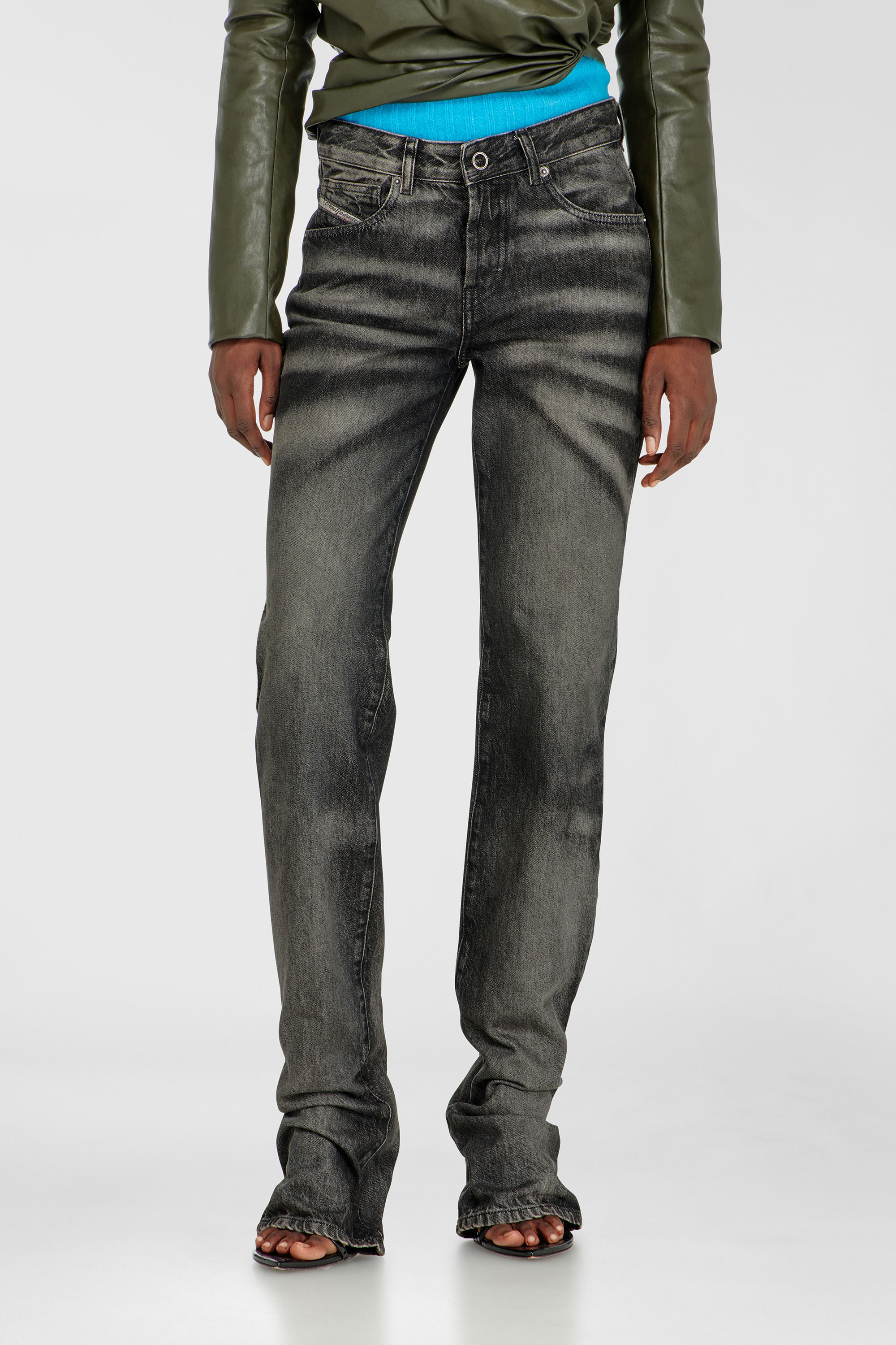 Diesel - Female's Regular Jeans D-Heel 09R33, ブラック/ダークグレー - 4