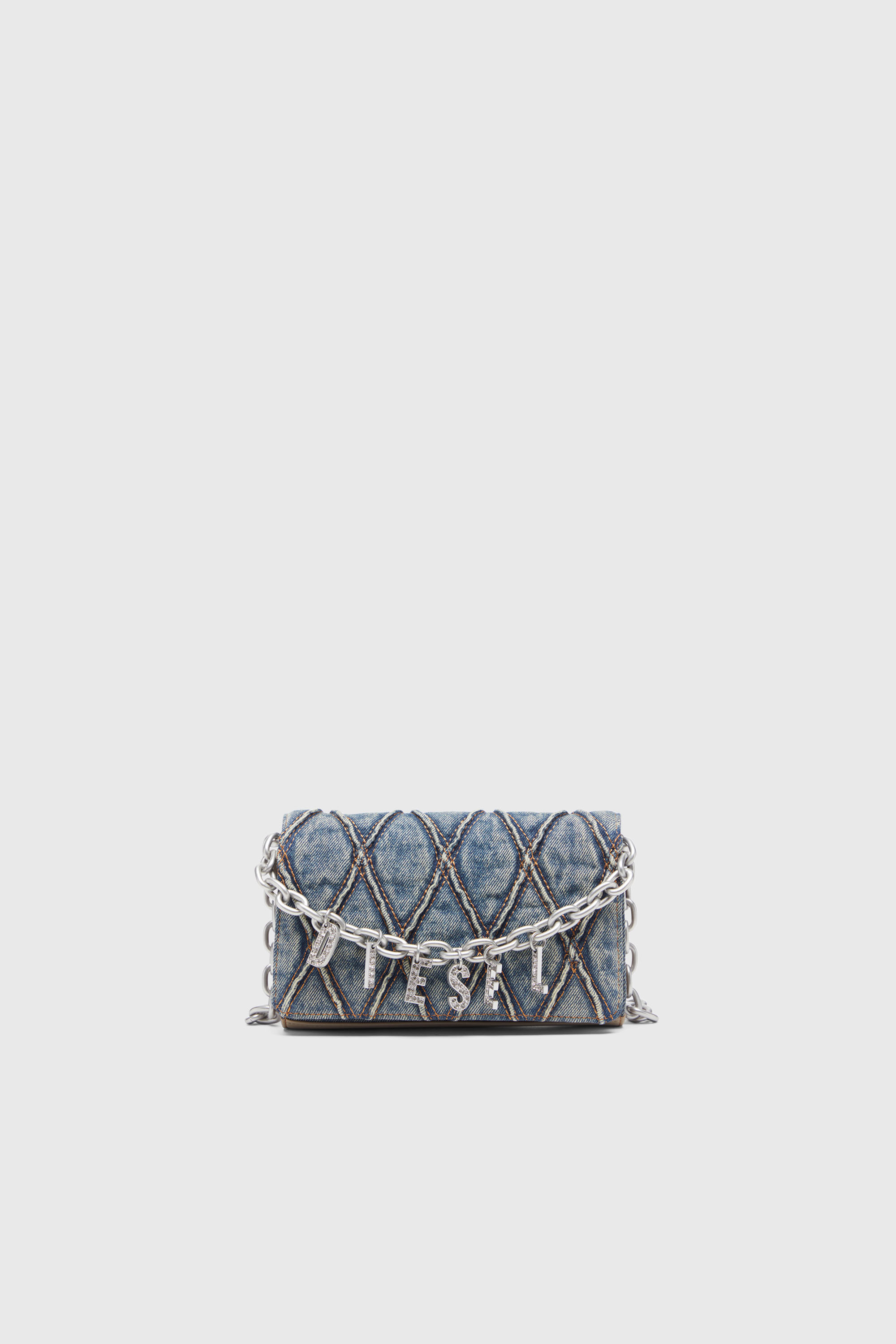 Diesel - CHARM-D WALLET STRAP, Female's ウォレットバッグ in ブルー - 1