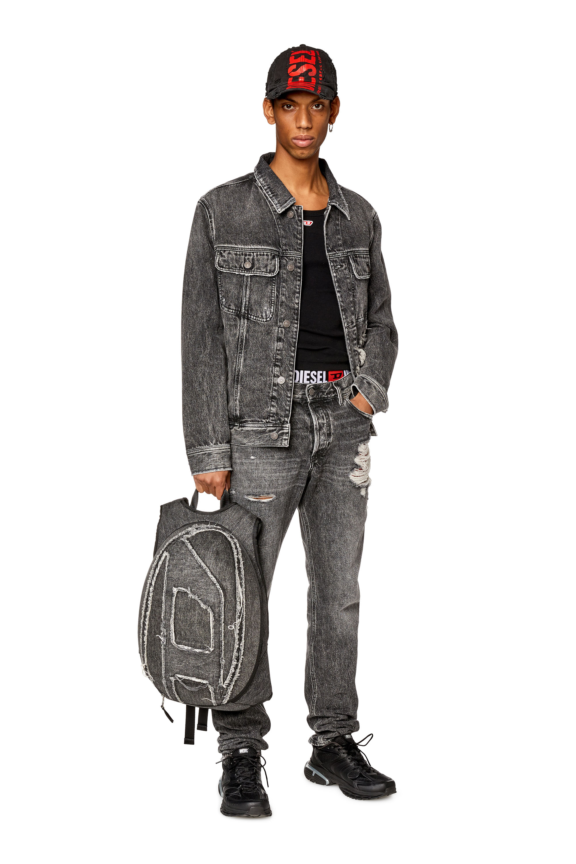 Diesel - Straight Jeans 1995 D-Sark 007S1, ブラック/ダークグレー - Image 4