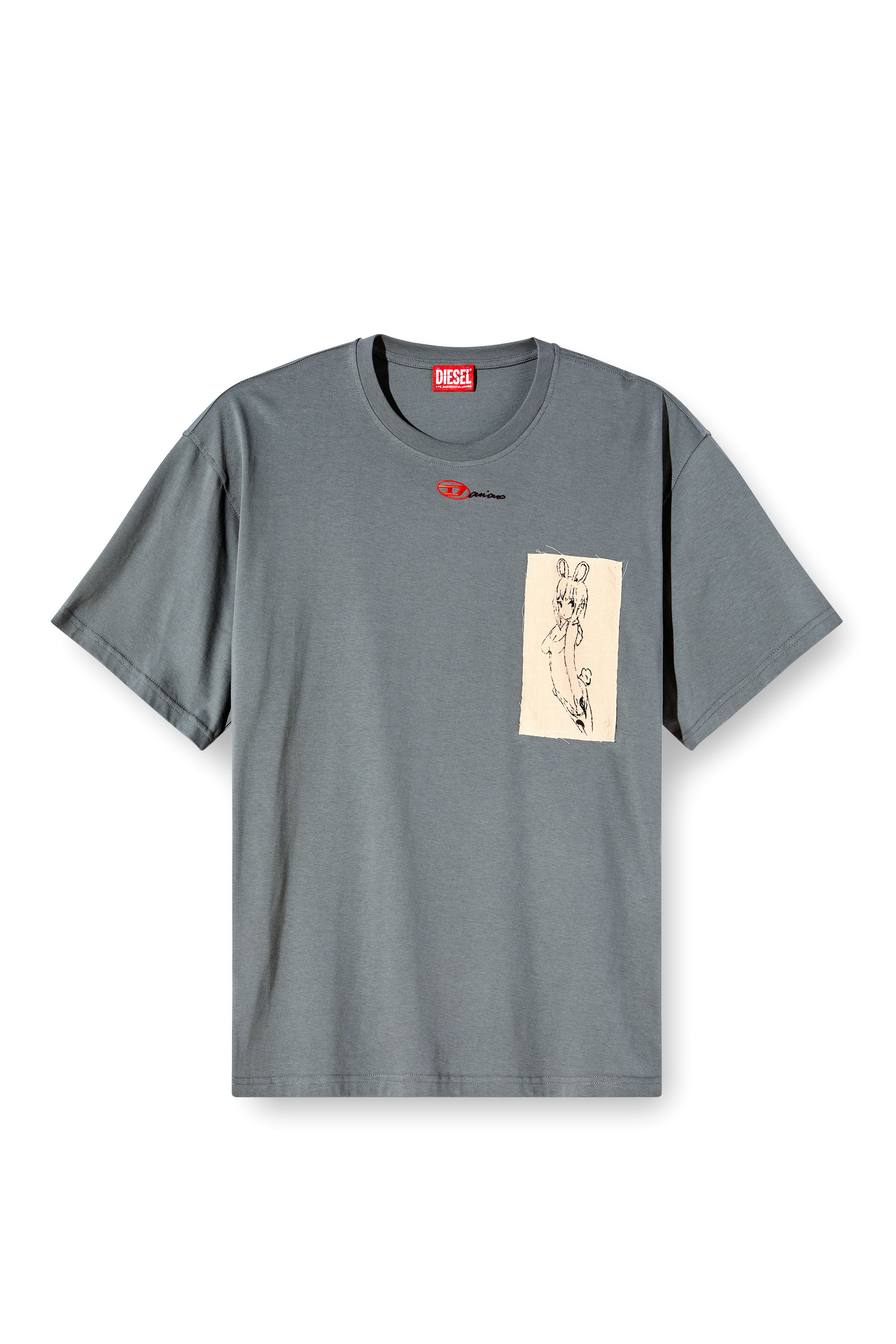 Diesel - T-BOXT-1P-DD, Unisex's Tシャツ in グレー - 2